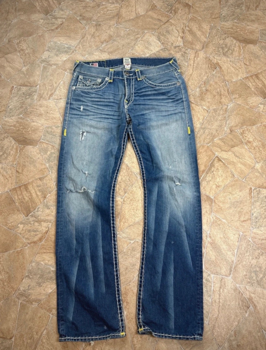 True Religion Straight Jeans Ricky Super T