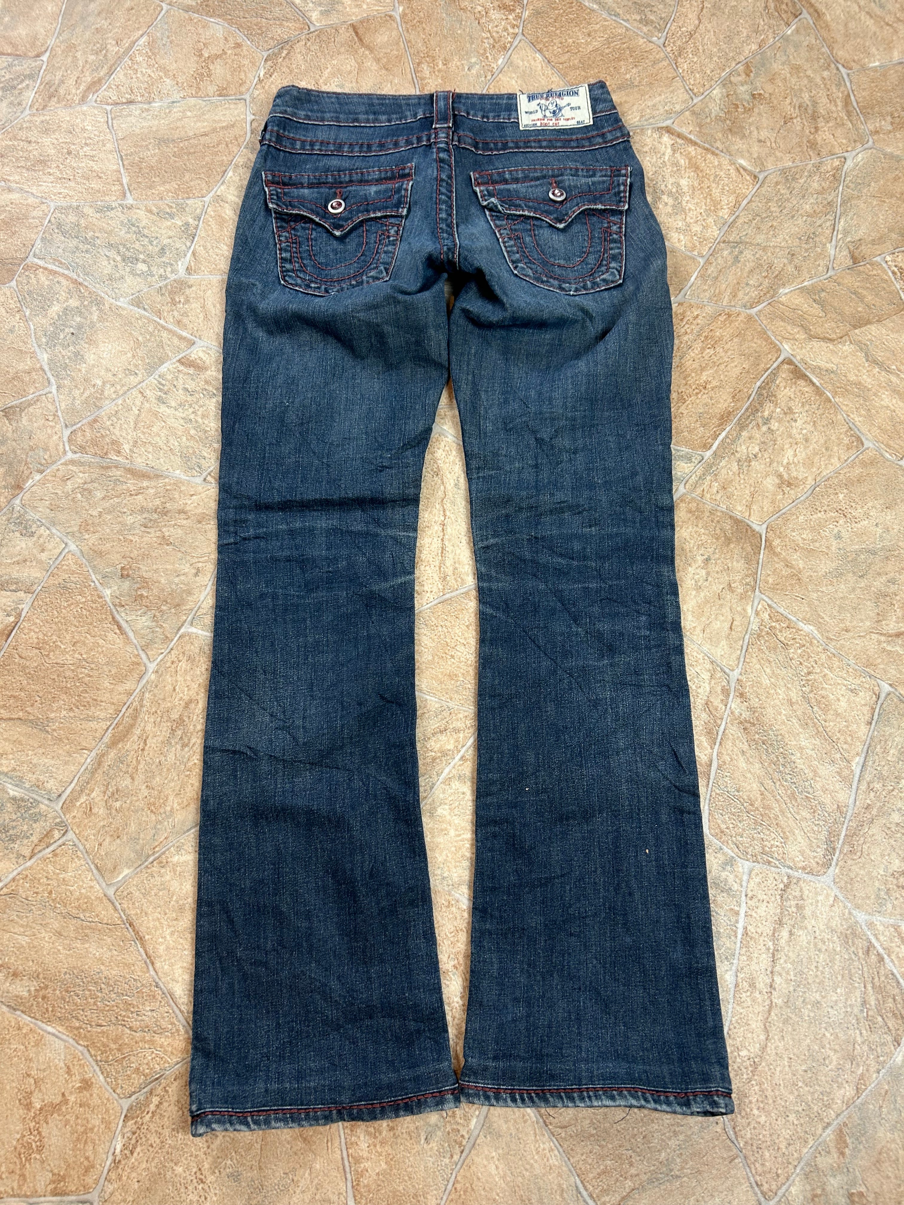 True Religion Vintage Lowwaist Bootcut Jeans, XS
