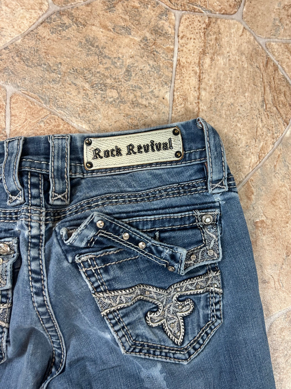 Rock Revival Vintage Flared Jeans Bootcut lowwaist, XS