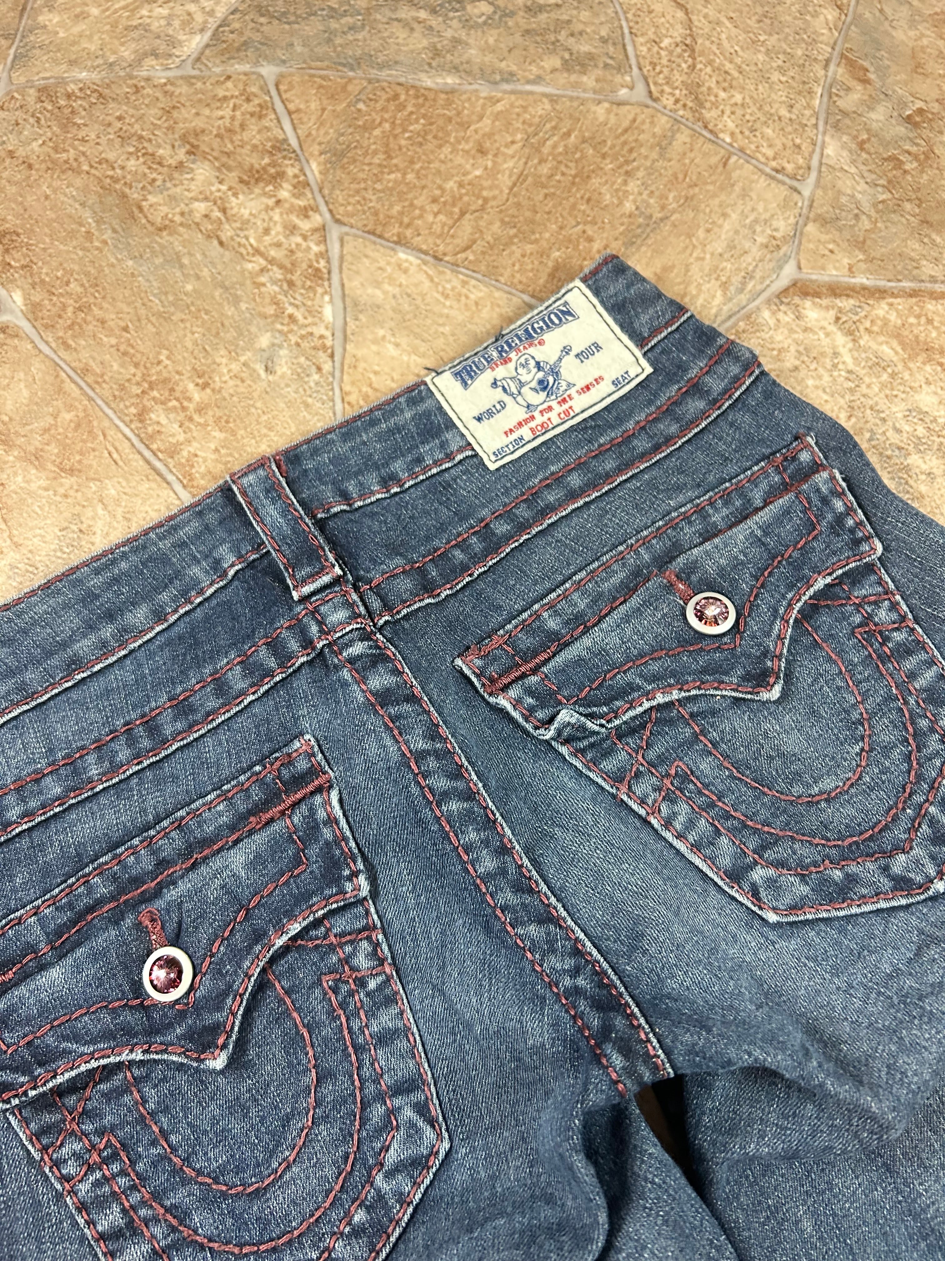 True Religion Vintage Lowwaist Bootcut Jeans, XS