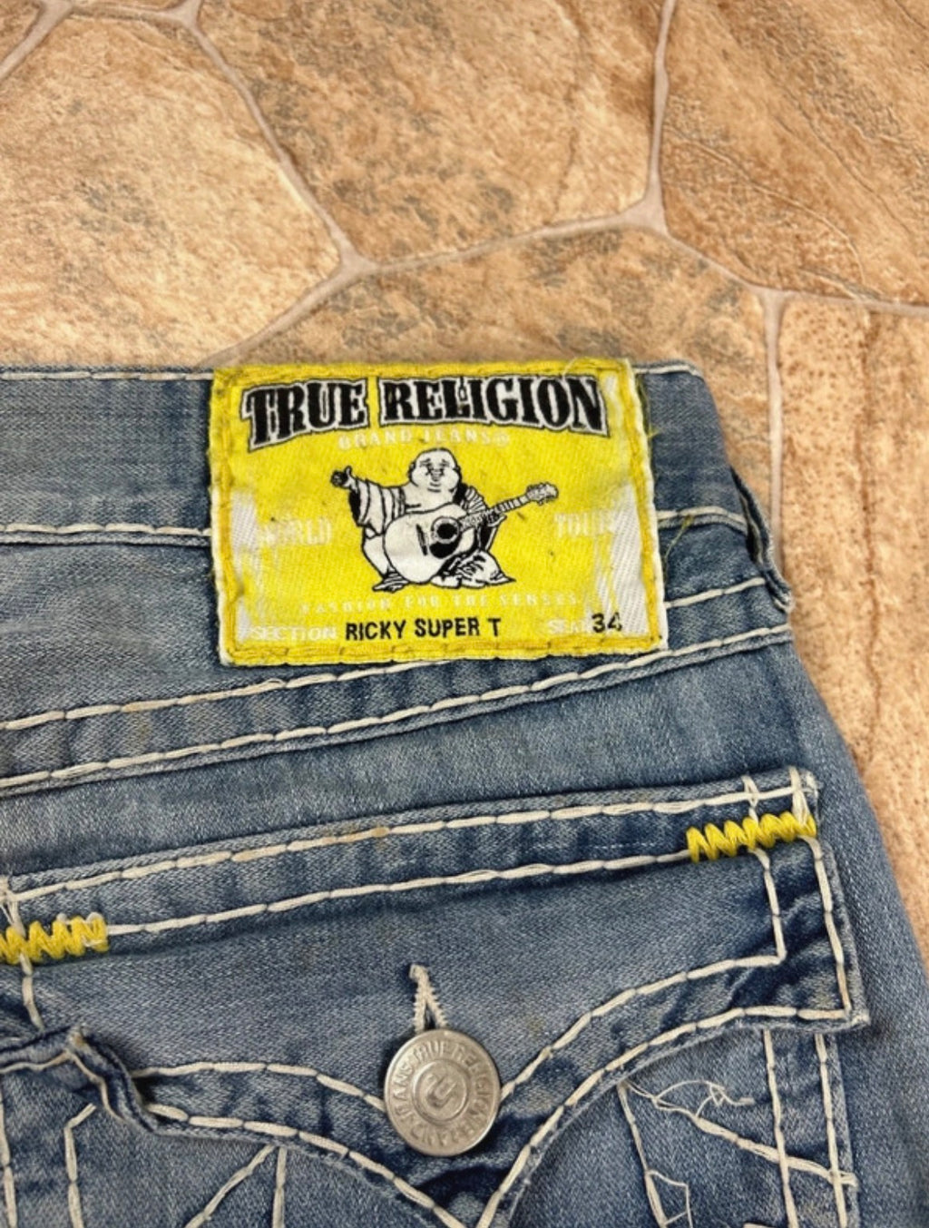 True Religion Straight Jeans Ricky Super T