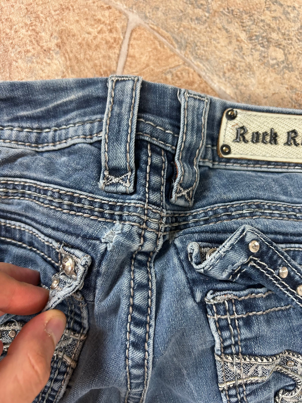 Rock Revival Vintage Flared Jeans Bootcut lowwaist, XS