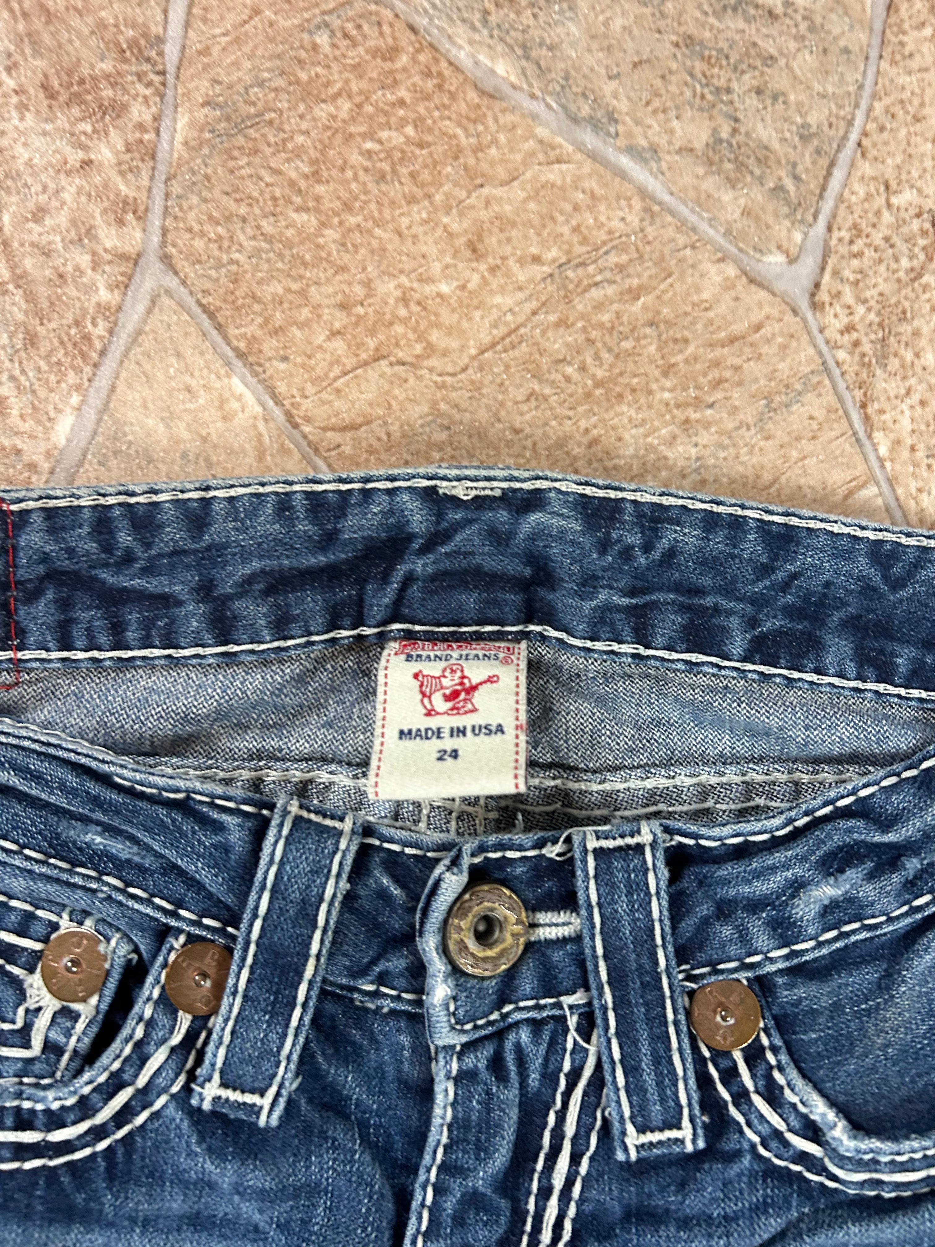 True Religion Vintage Straight Jeans Bootcut lowwaist Billy Big T, XS