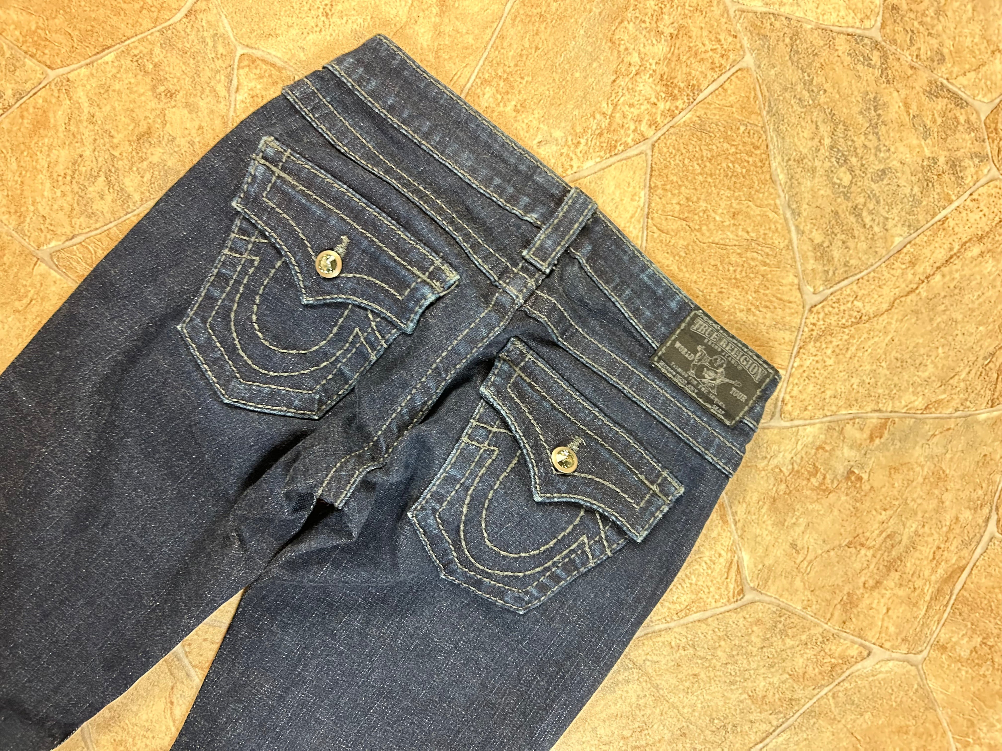 True Religion Vintage Flared Jeans Bootcut Schlaghose lowwaist Disco Joey selten, XS