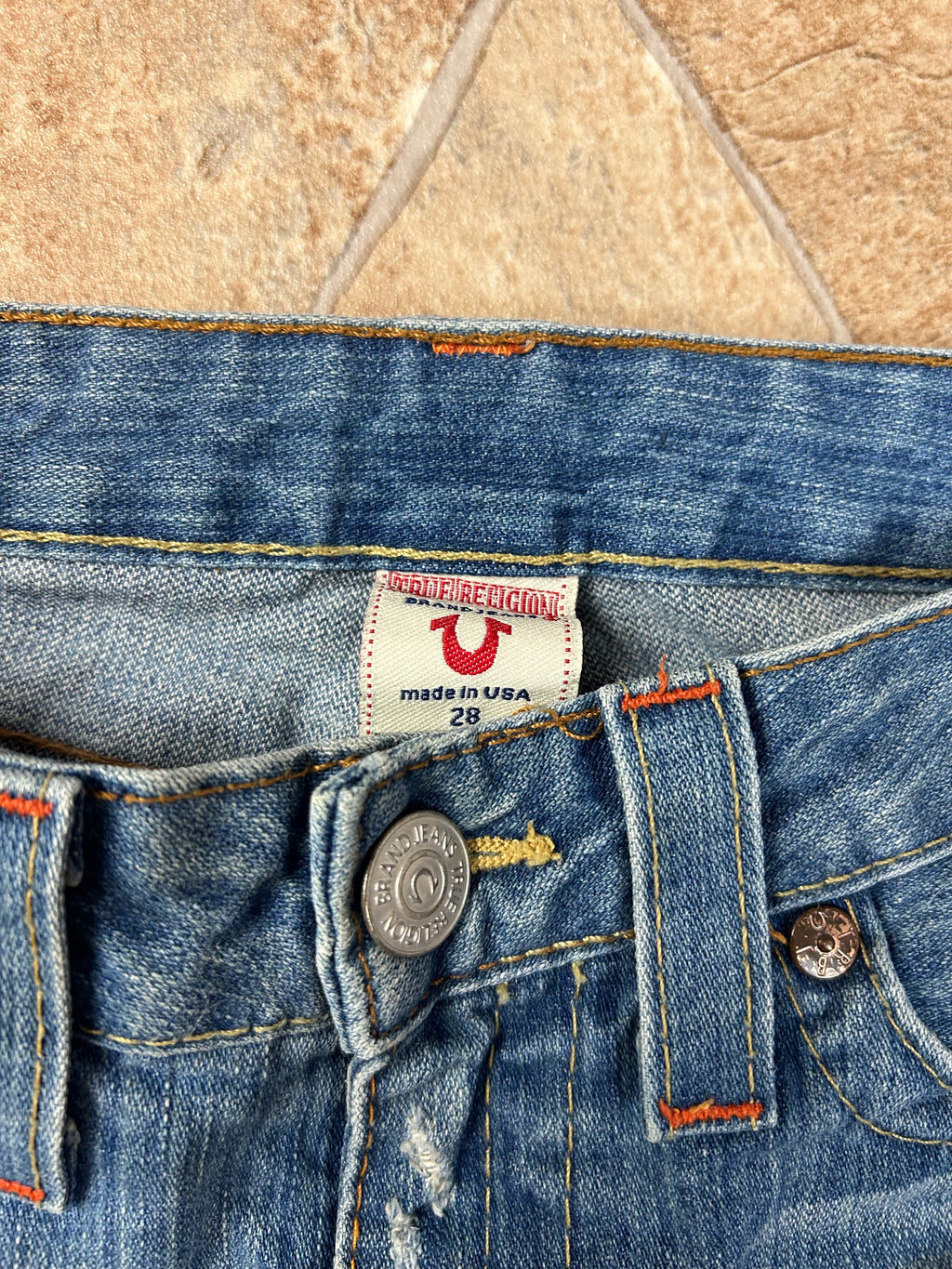 True Religion Vintage Flared Jeans Bootcut Schlaghose lowwaist Bobby selten, S
