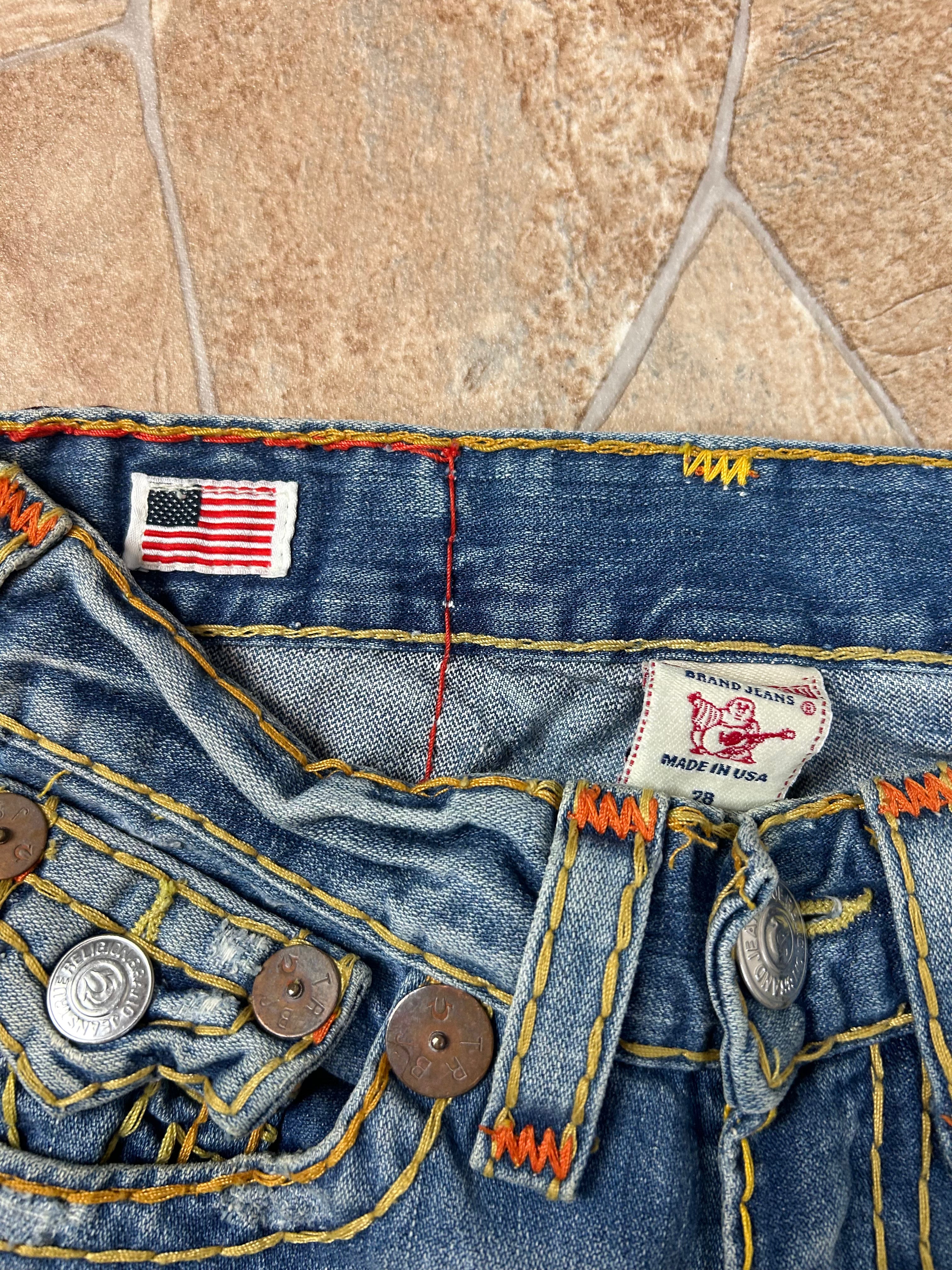 True Religion Vintage Straight Baggy Jeans Billy Super T, M