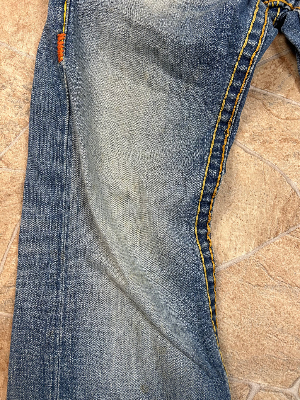 True Religion Vintage Straight Baggy Jeans Billy Super T, M