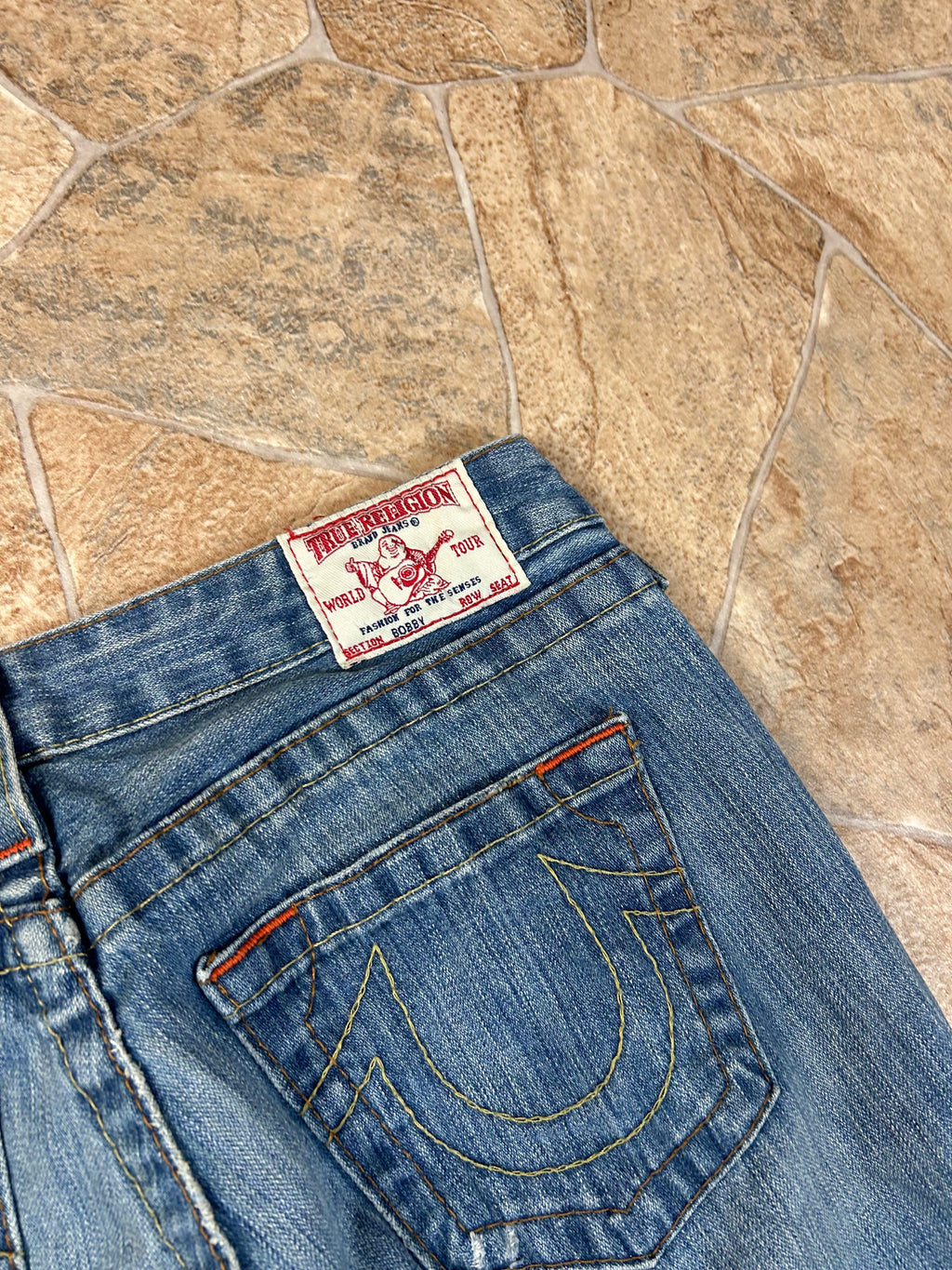 True Religion Vintage Flared Jeans Bootcut Schlaghose lowwaist Bobby selten, S