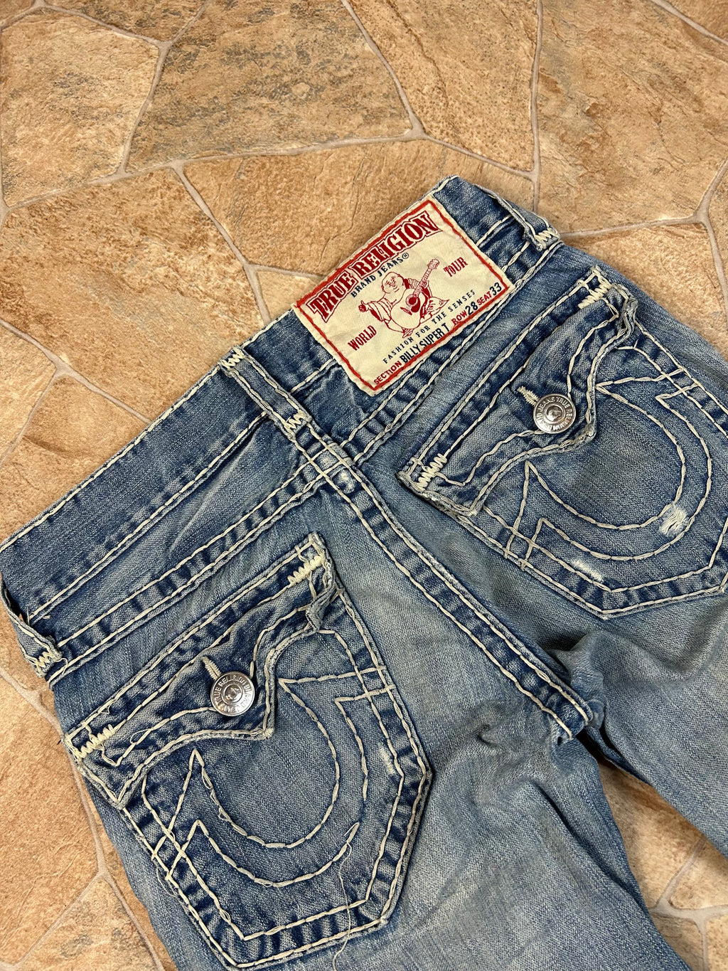 True Religion Vintage Straight/Baggy Jeans Billy Super T, M