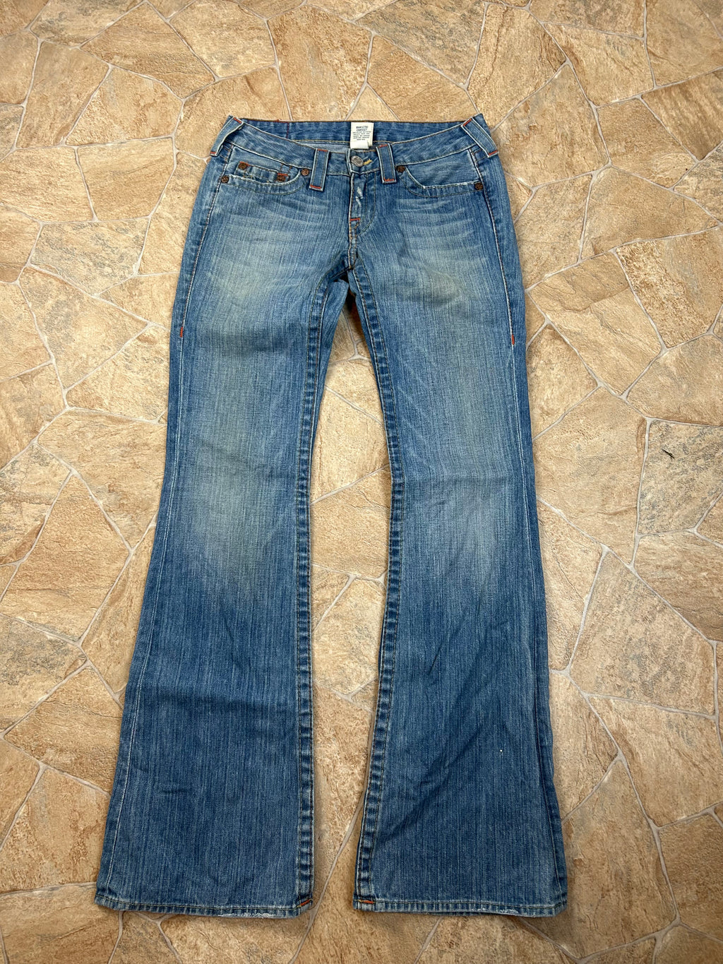 True Religion Vintage Flared Jeans Bootcut Schlaghose lowwaist Bobby selten, S