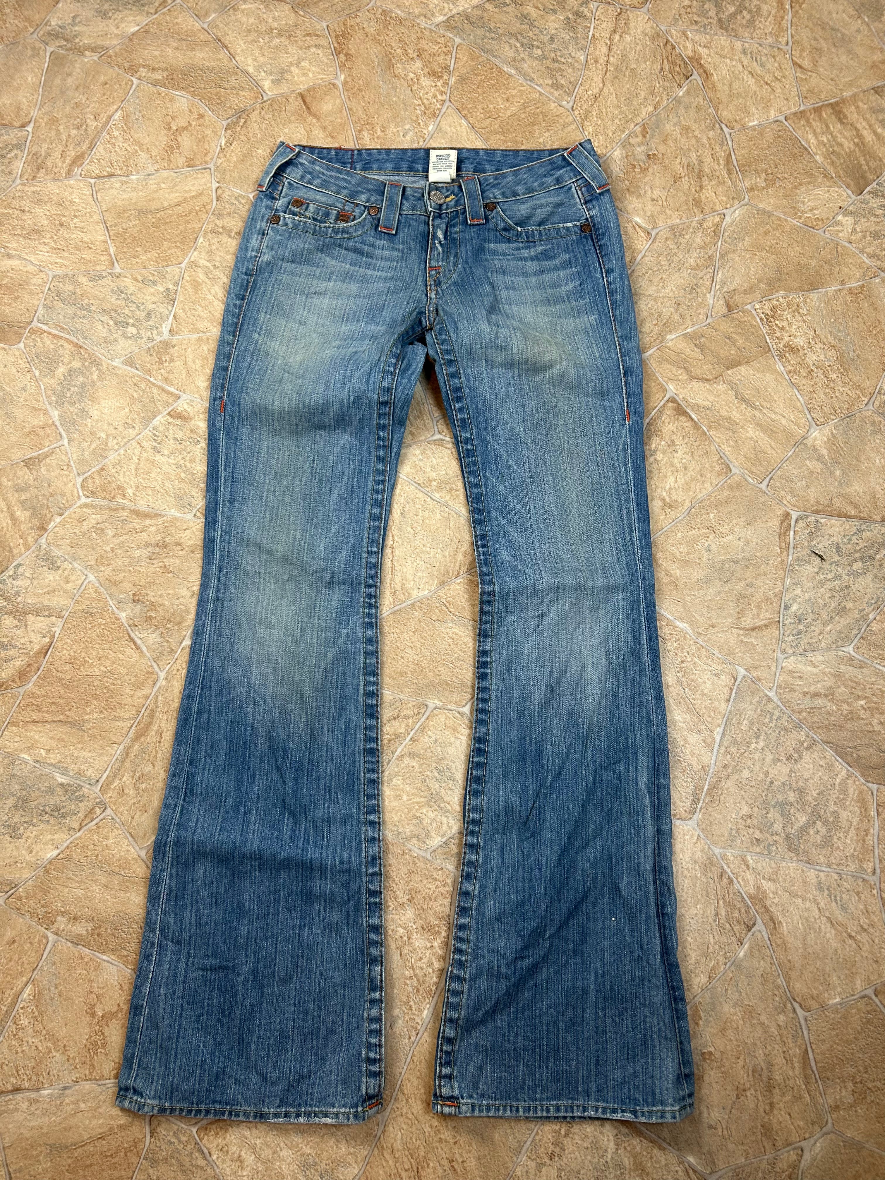 True Religion Vintage Flared Jeans Bootcut Schlaghose lowwaist Bobby selten, S