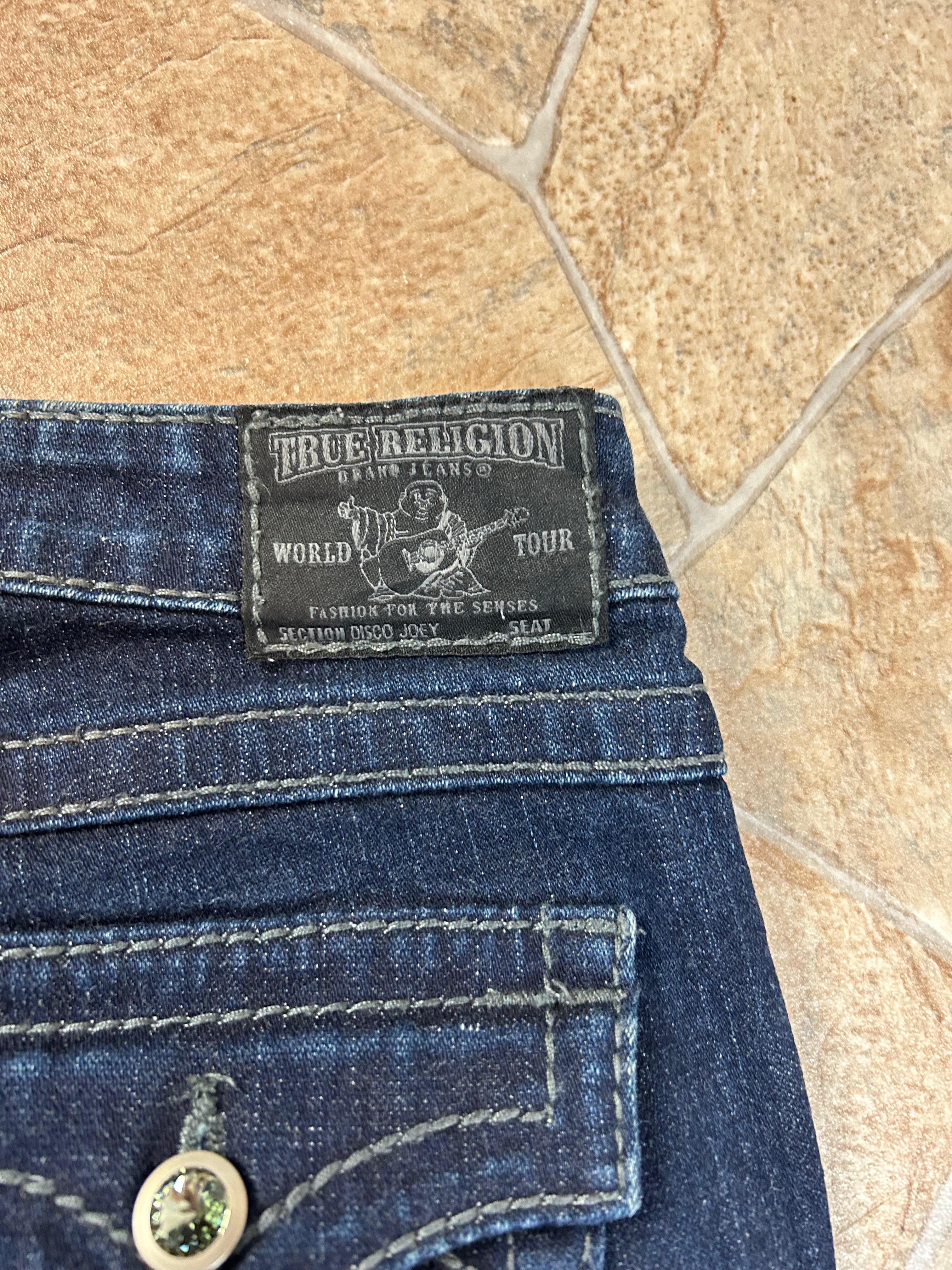 True Religion Vintage Flared Jeans Bootcut Schlaghose lowwaist Disco Joey selten, XS