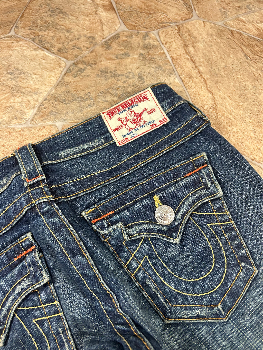True Religion Flared Jeans Bootcut Lowwaist Joey, XS