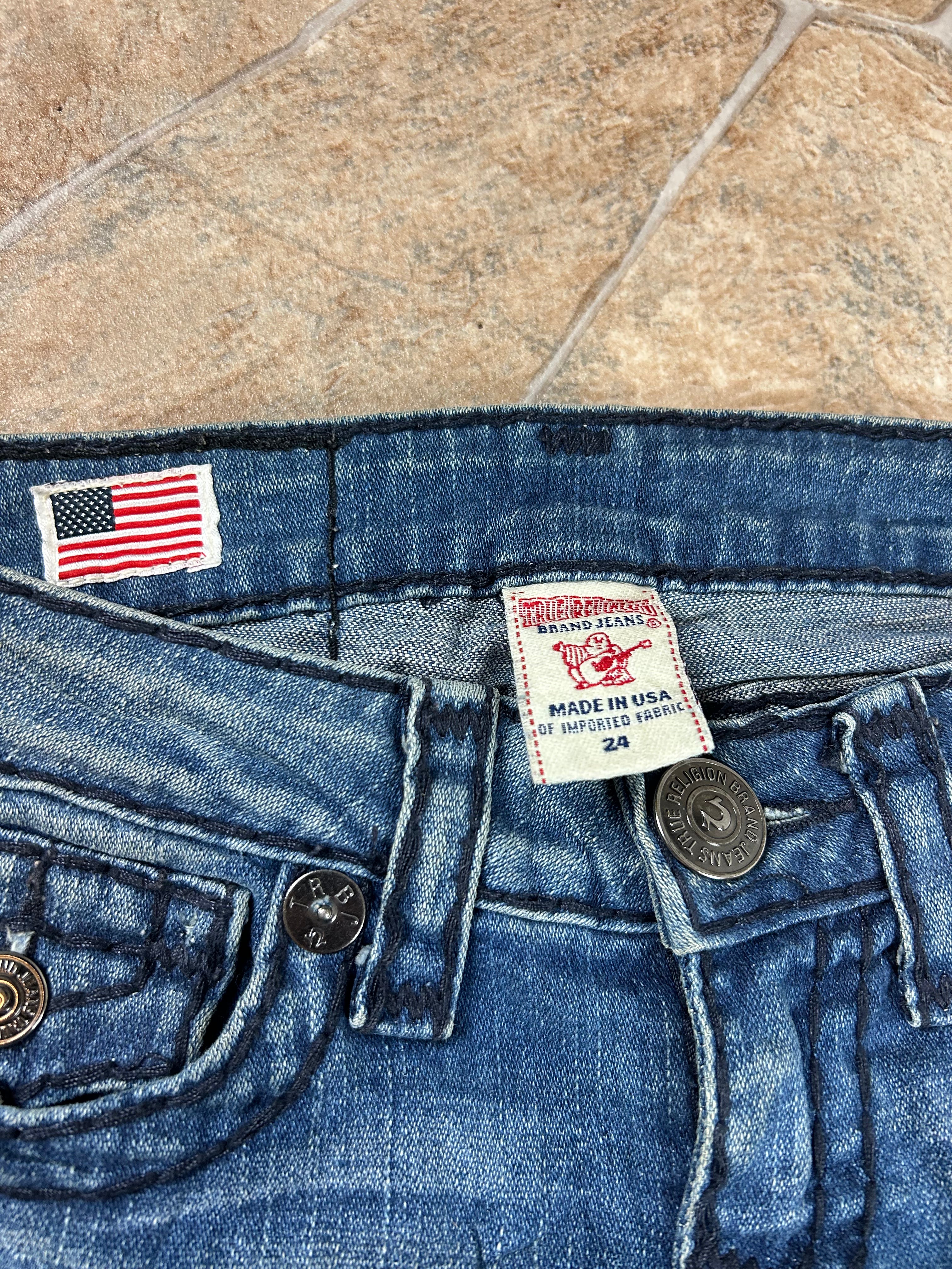 True Religion Straight Jeans Bootcut Billy Super T, XS