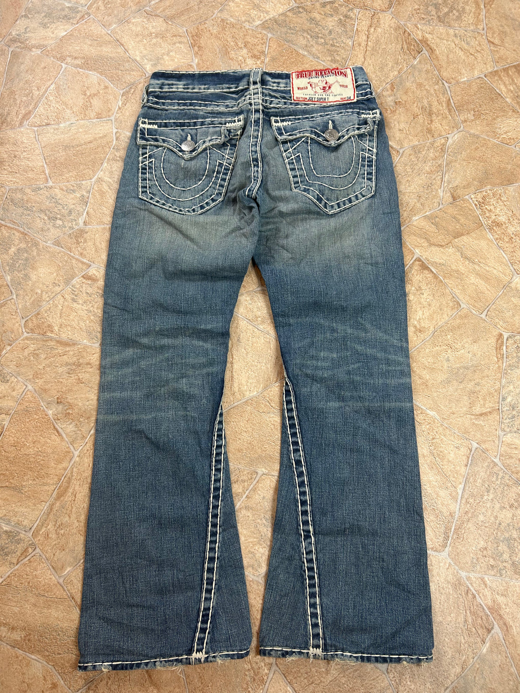 True Religion Vintage Flared Bootcut Jeans Joey Super T, M