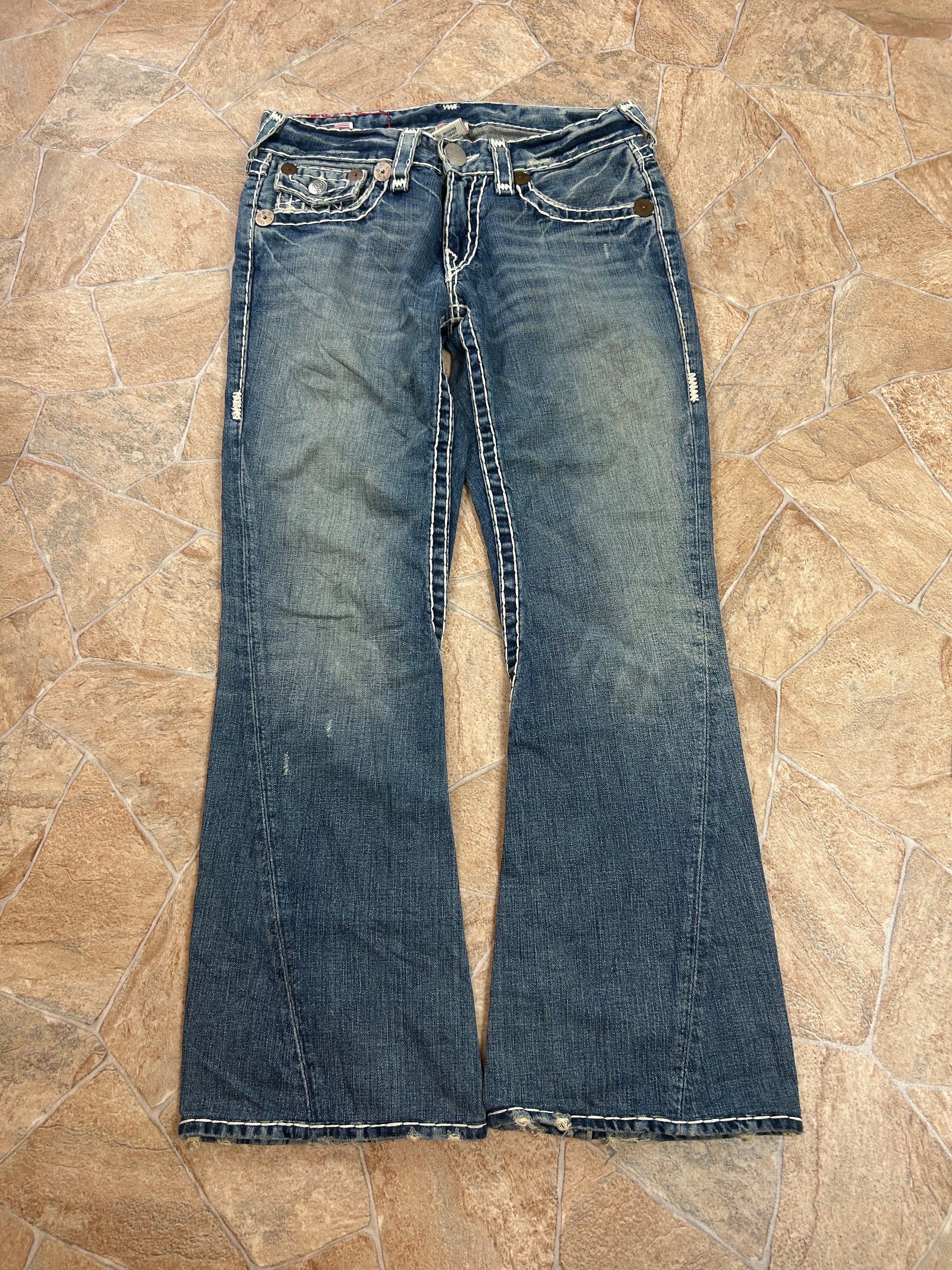 True Religion Vintage Flared Bootcut Jeans Joey Super T, M