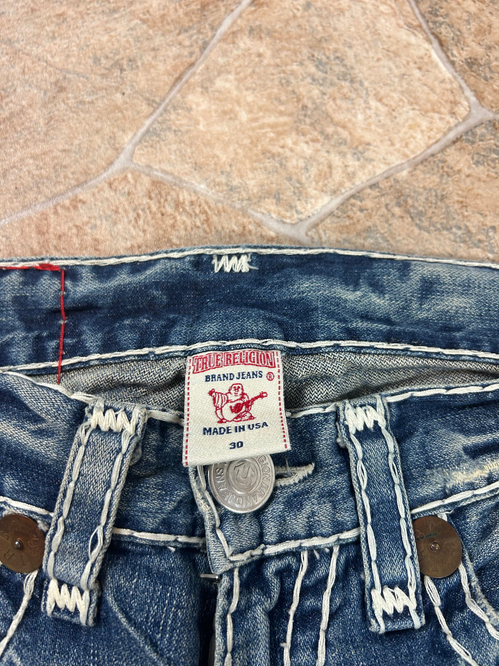 True Religion Vintage Flared Bootcut Jeans Joey Super T, M