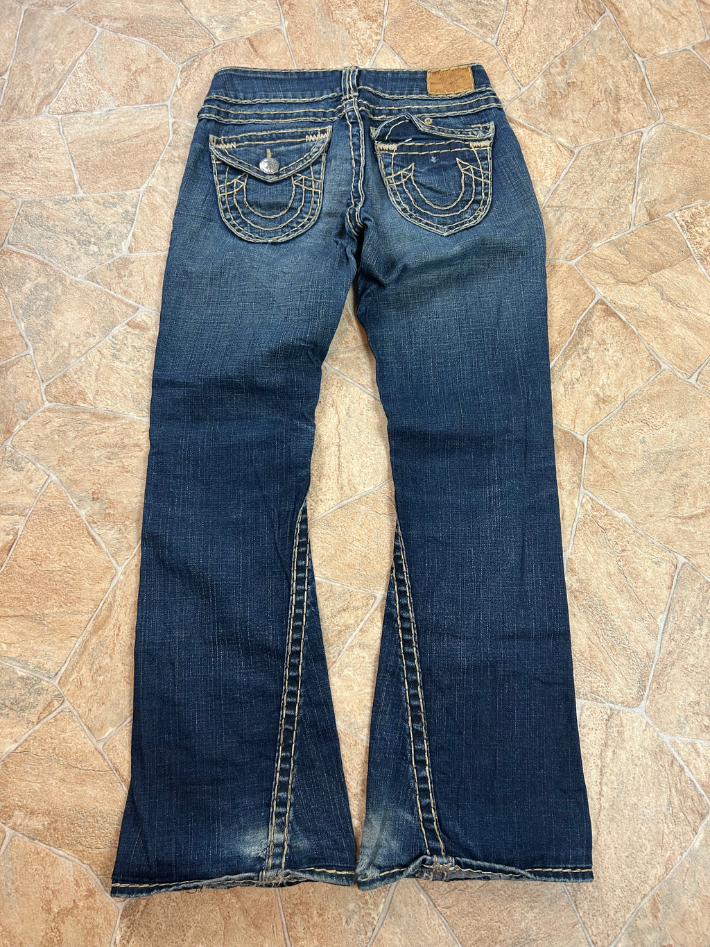 True Religion Vintage Flared Bootcut Jeans lowwaist Joey Super T, S