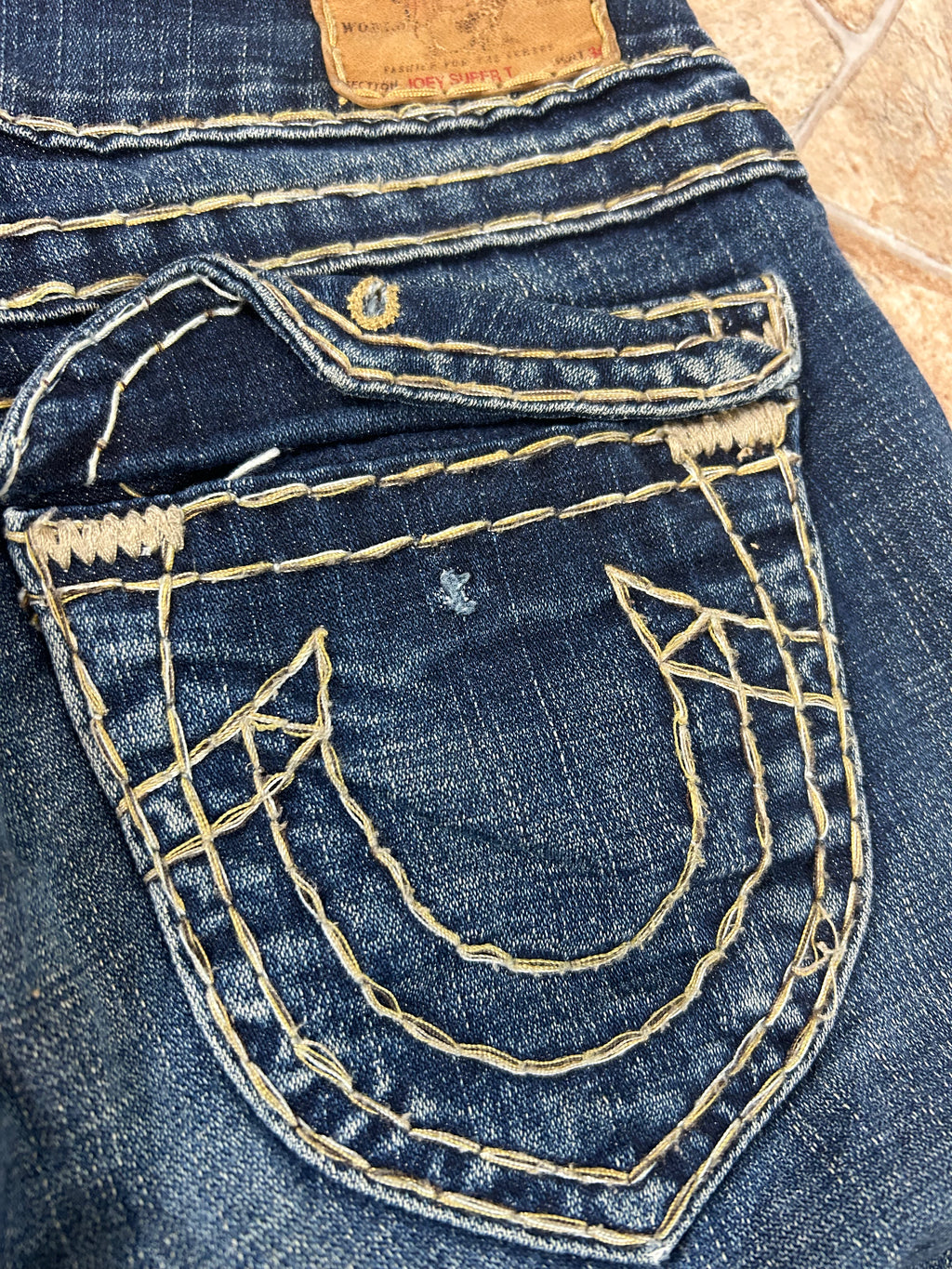 True Religion Vintage Flared Bootcut Jeans lowwaist Joey Super T, S