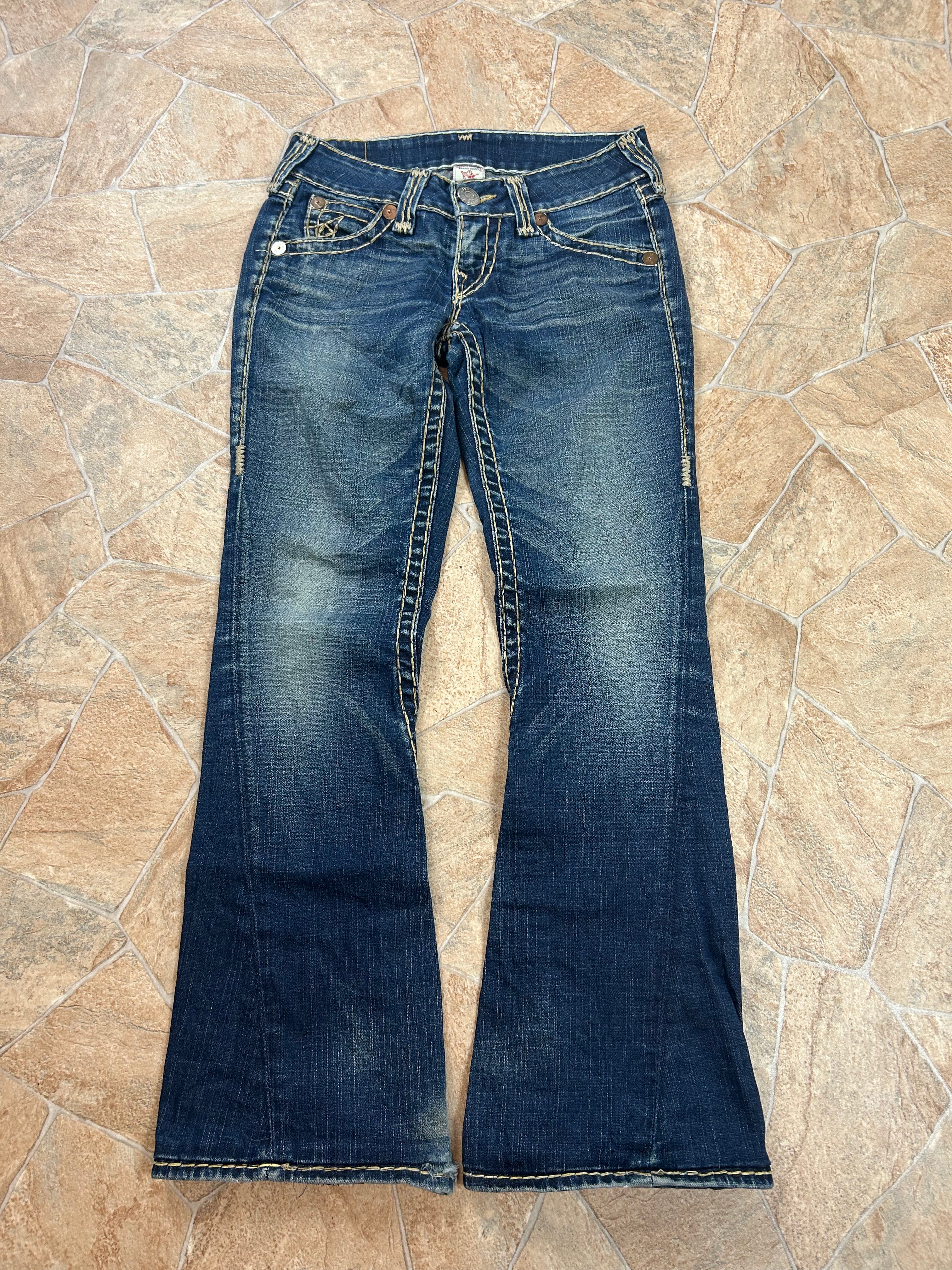 True Religion Vintage Flared Bootcut Jeans lowwaist Joey Super T, S