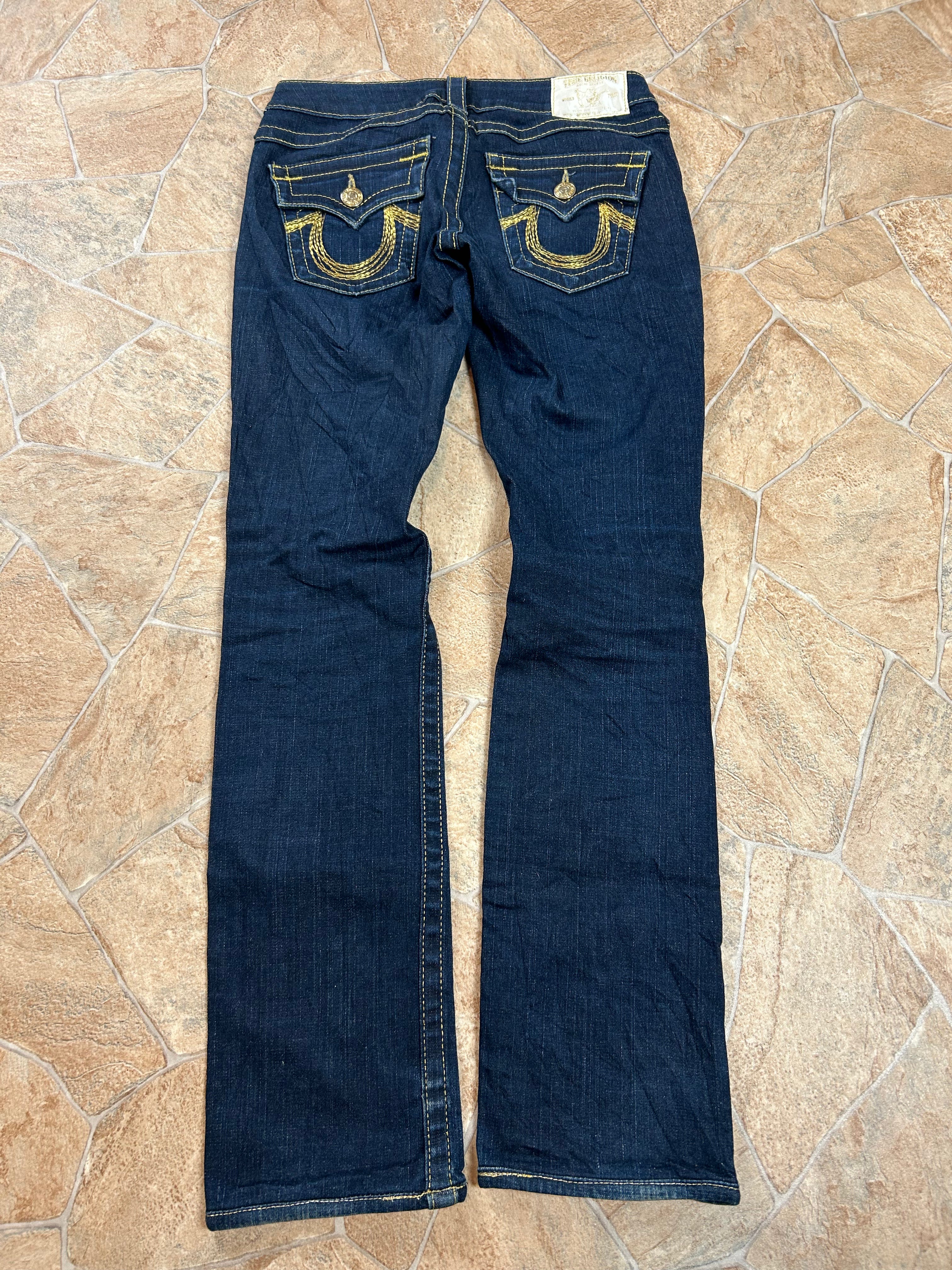 True Religion Vintage Straight Jeans Bootcut lowwaist Rainbow Billy, S