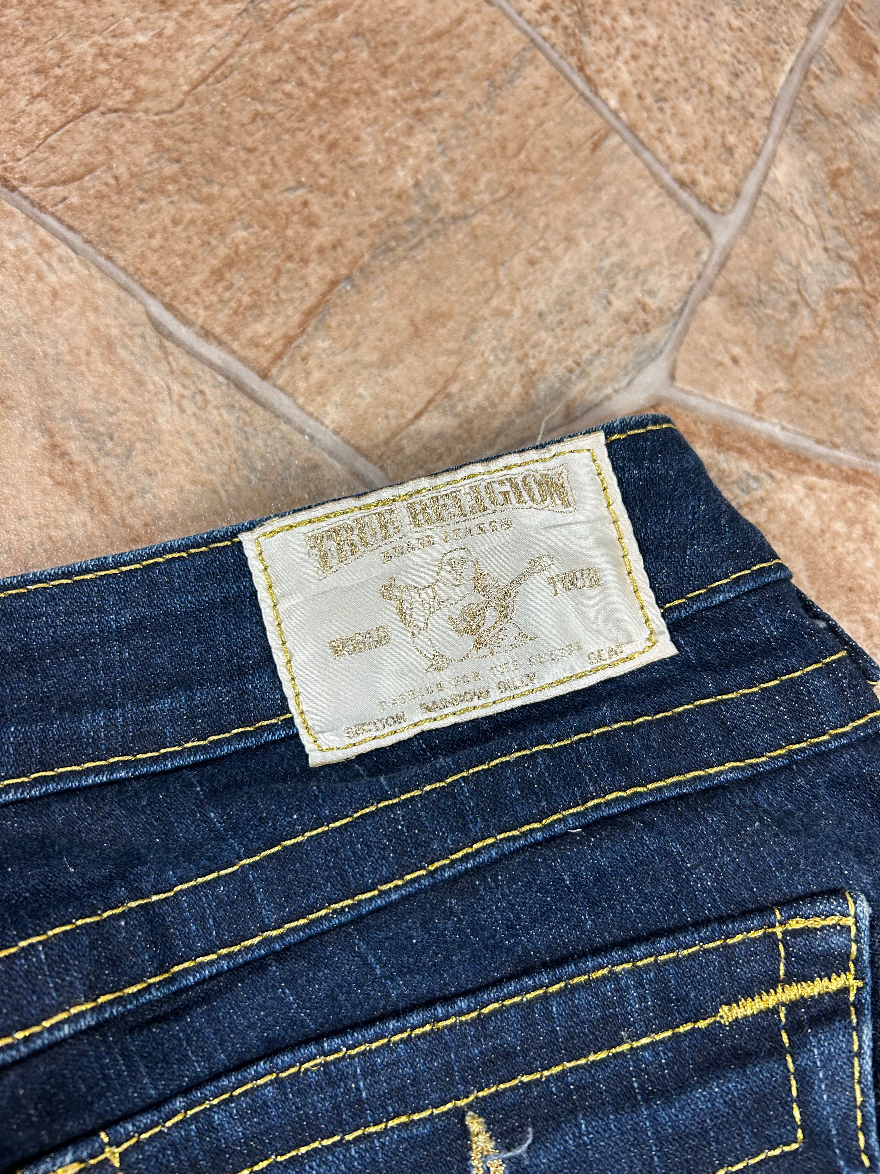 True Religion Vintage Straight Jeans Bootcut lowwaist Rainbow Billy, S
