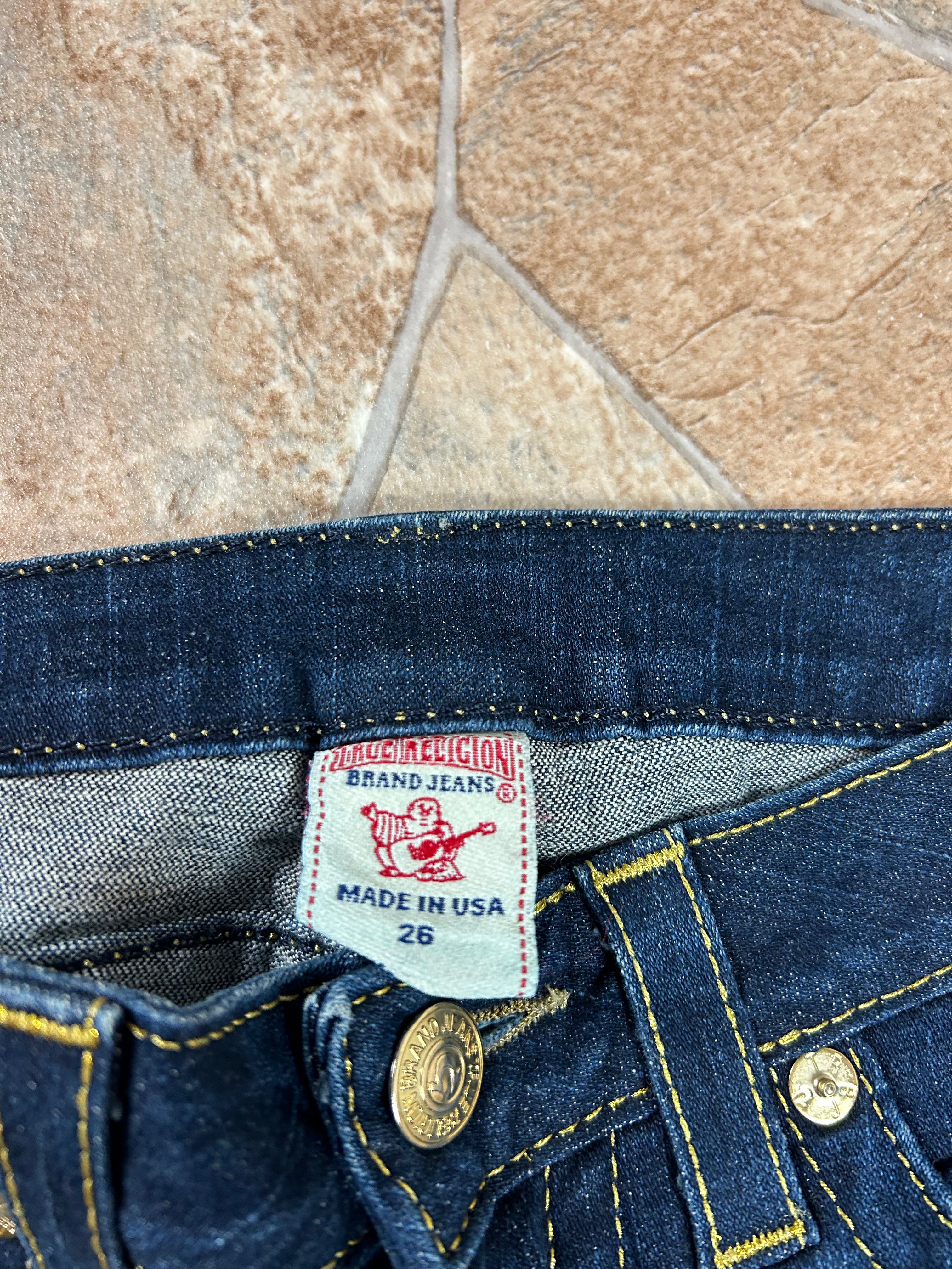True Religion Vintage Straight Jeans Bootcut lowwaist Rainbow Billy, S