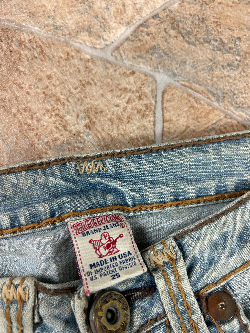 True Religion Vintage Flared Bootcut Jeans Lowwaist Joey Super T, XS
