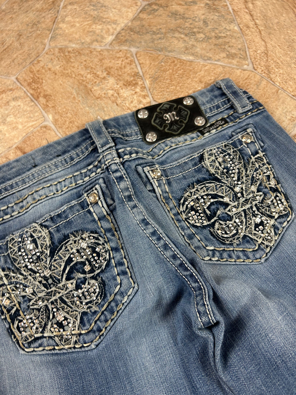 Miss Me Vintage Flared Slim Bootcut Jeans, M
