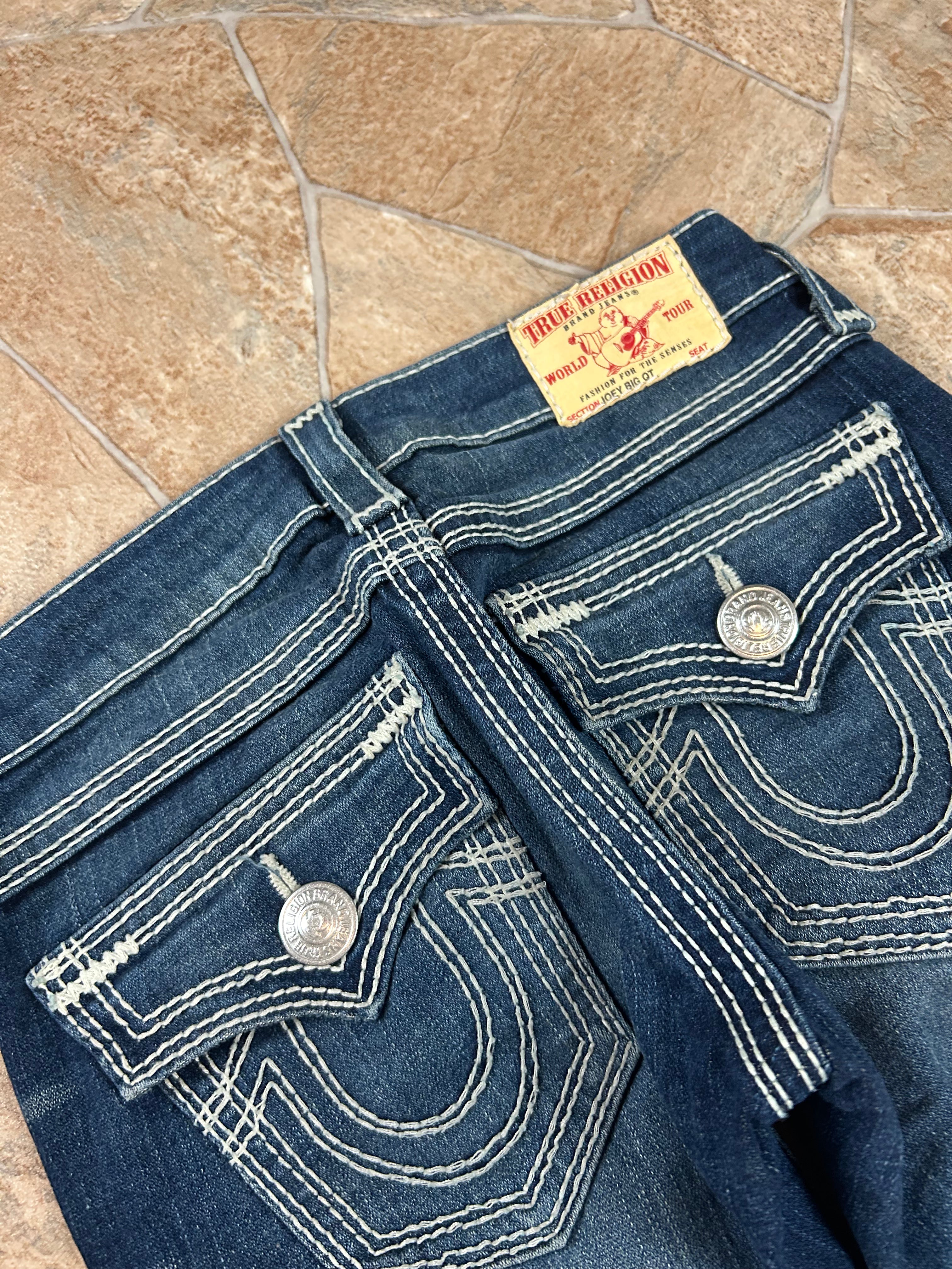 True Religion Vintage Flared Bootcut Jeans lowwaist Joey Big QT, XS