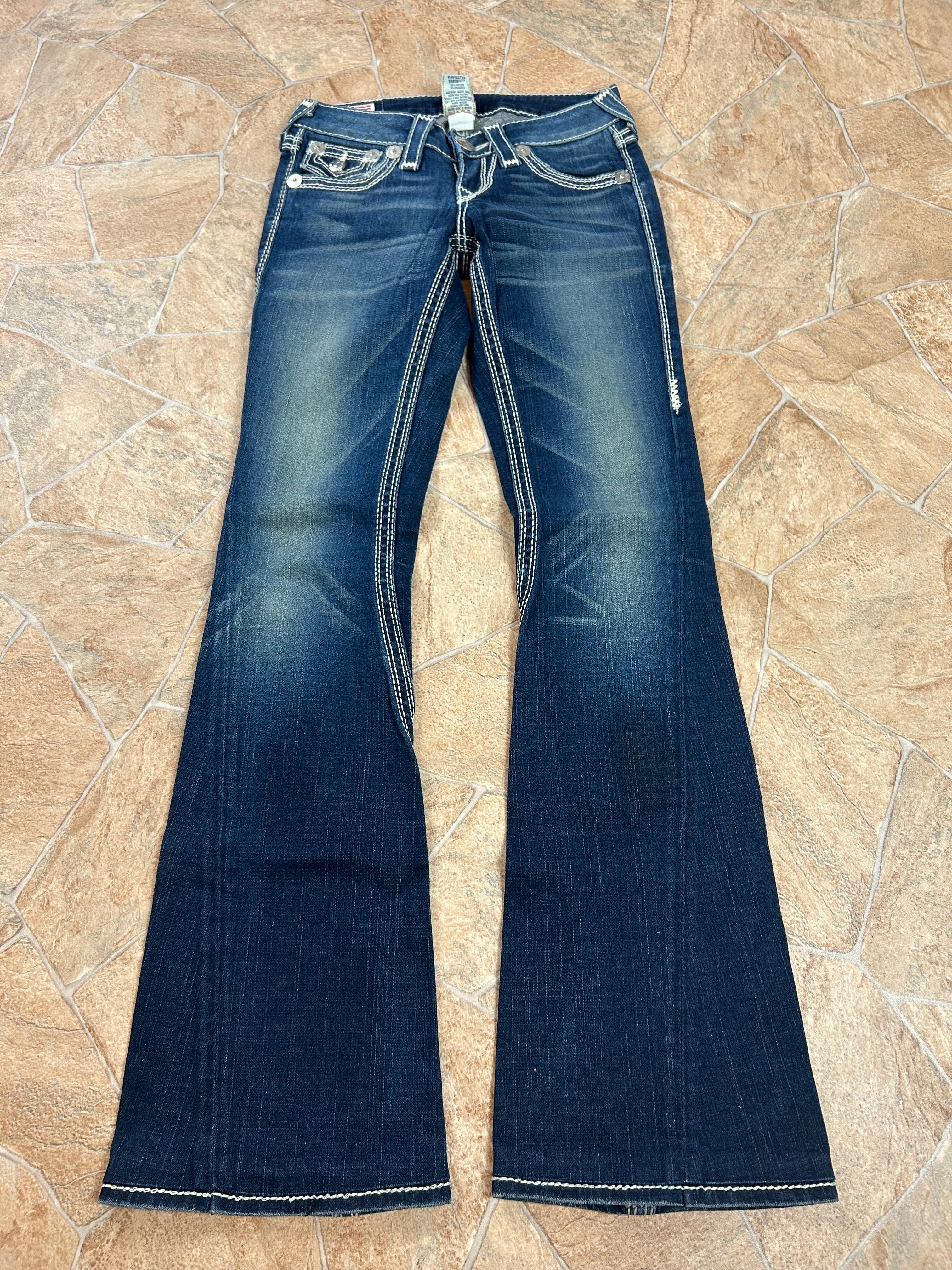 True Religion Vintage Flared Bootcut Jeans lowwaist Joey Big QT, XS