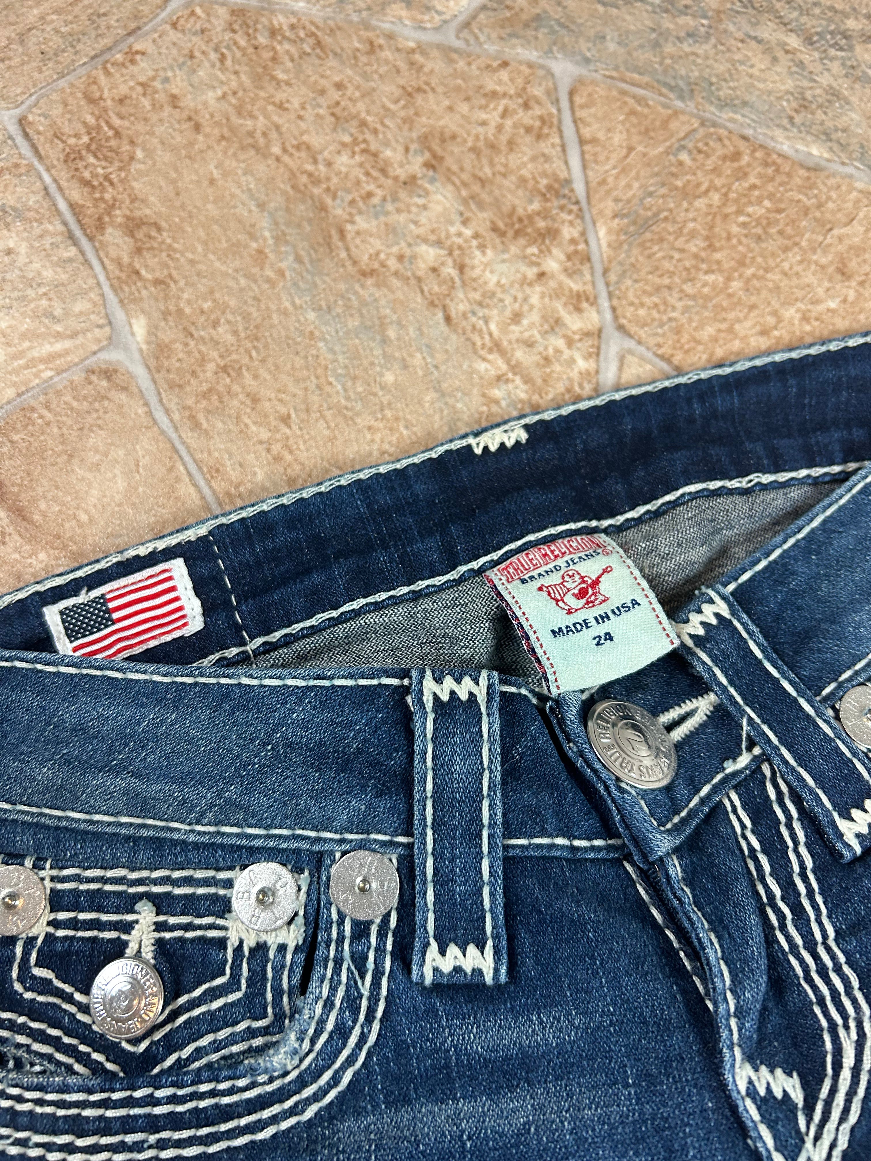 True Religion Vintage Flared Bootcut Jeans lowwaist Joey Big QT, XS