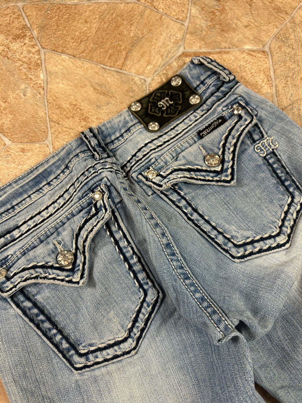 Miss Me Vintage Flared Bootcut Jeans lowwaist, S