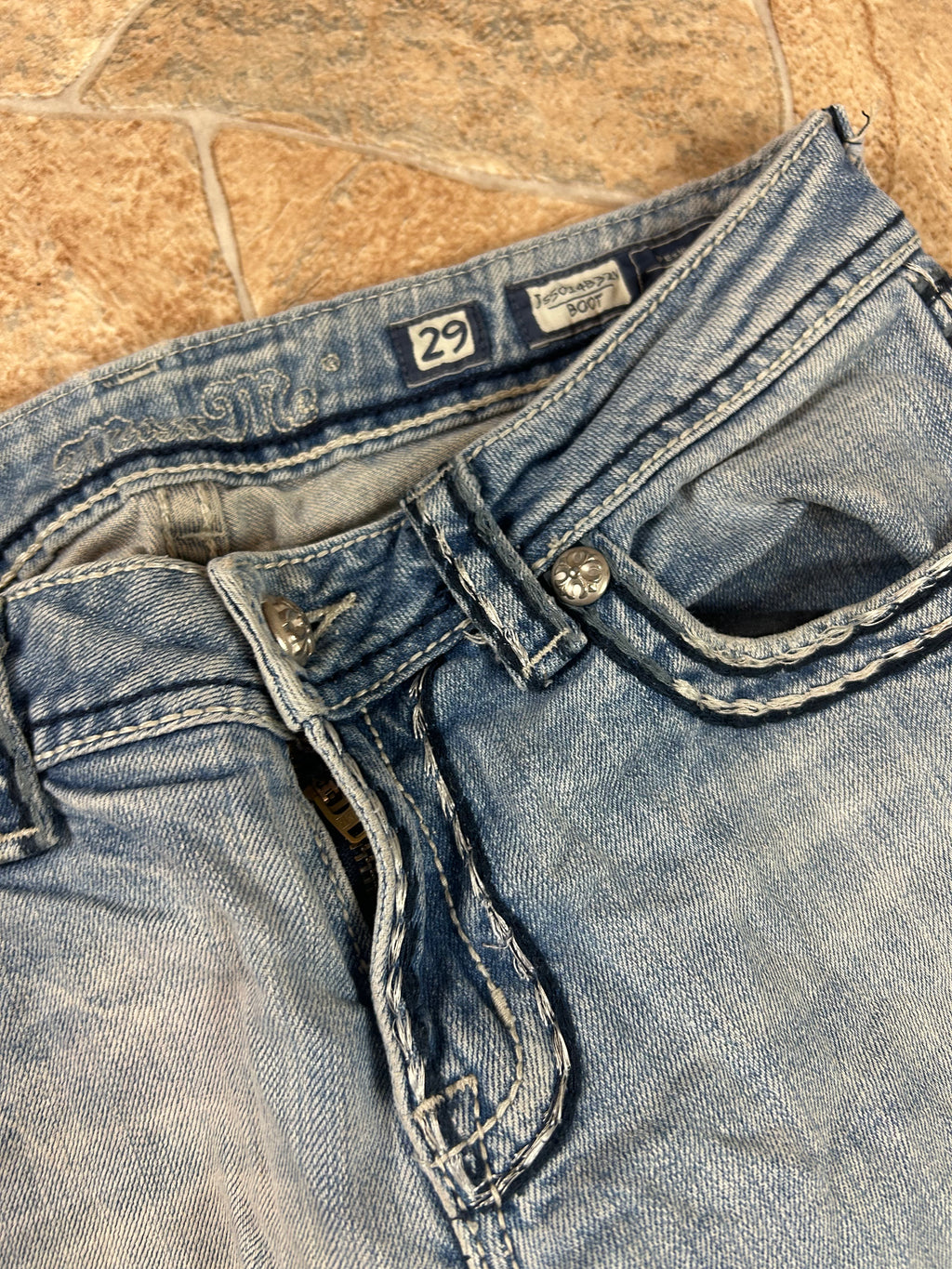 Miss Me Vintage Flared Bootcut Jeans lowwaist, S