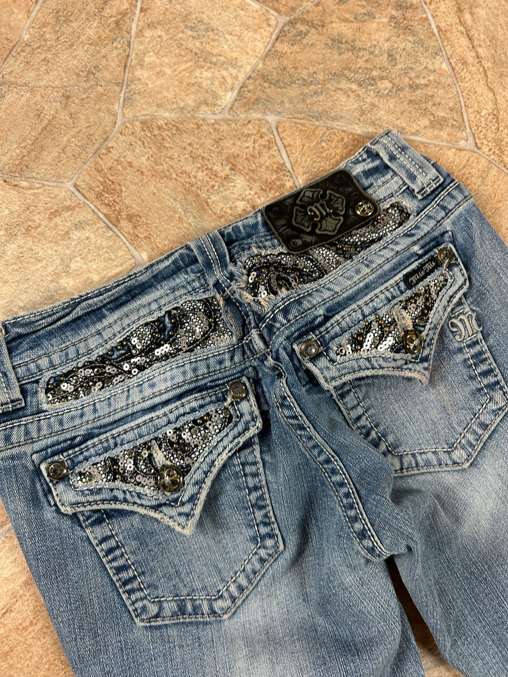 Miss Me Vintage Flared Jeans Easy Bootcut lowwaist, XS