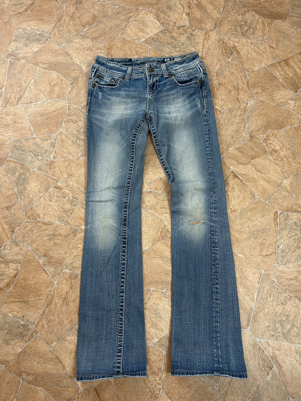 Miss Me Vintage Flared Jeans Easy Bootcut lowwaist, XS