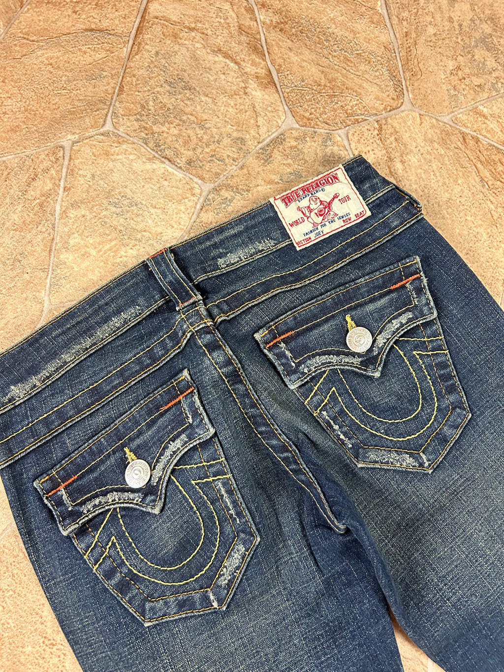 True Religion Vintage Flared Jeans Bootcut lowwaist Joey, XS
