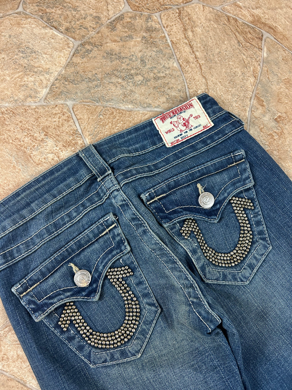 True Religion Vintage Jeans leichter Schlag lowwaist Becky, XS
