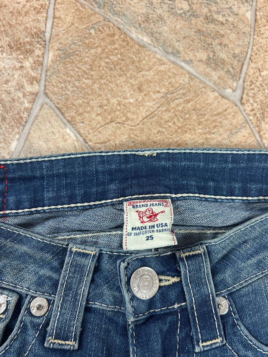 True Religion Vintage Jeans leichter Schlag lowwaist Becky, XS
