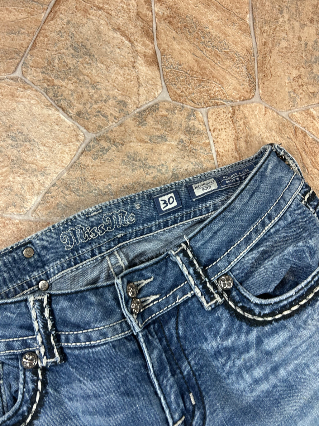 Miss Me Vintage Flared Jeans Bootcut lowwaist, M