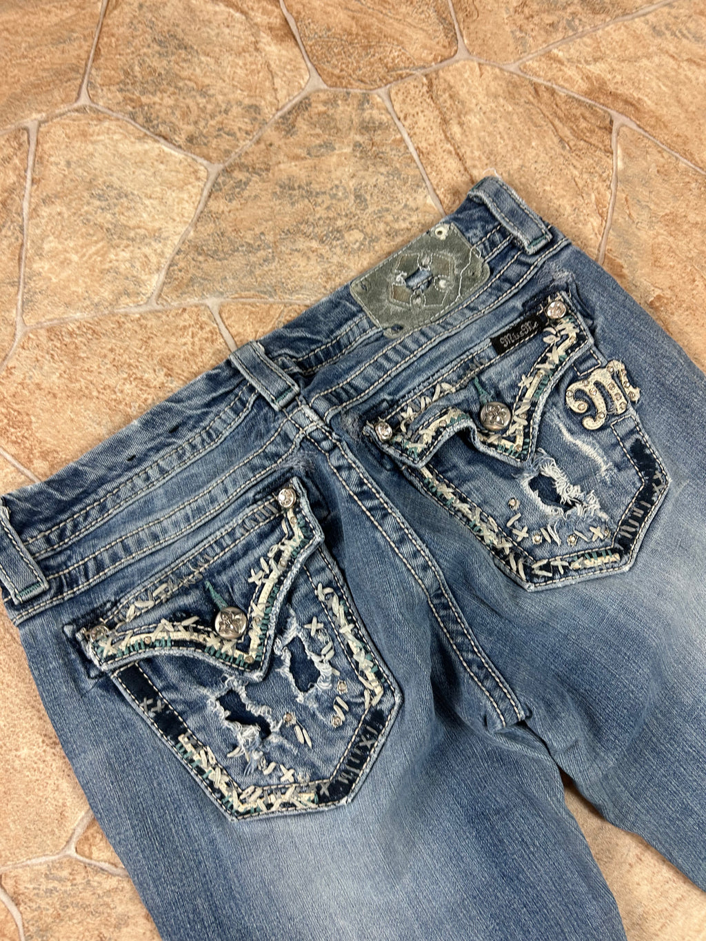 Miss Me Vintage Flared Jeans Bootcut lowwaist, S