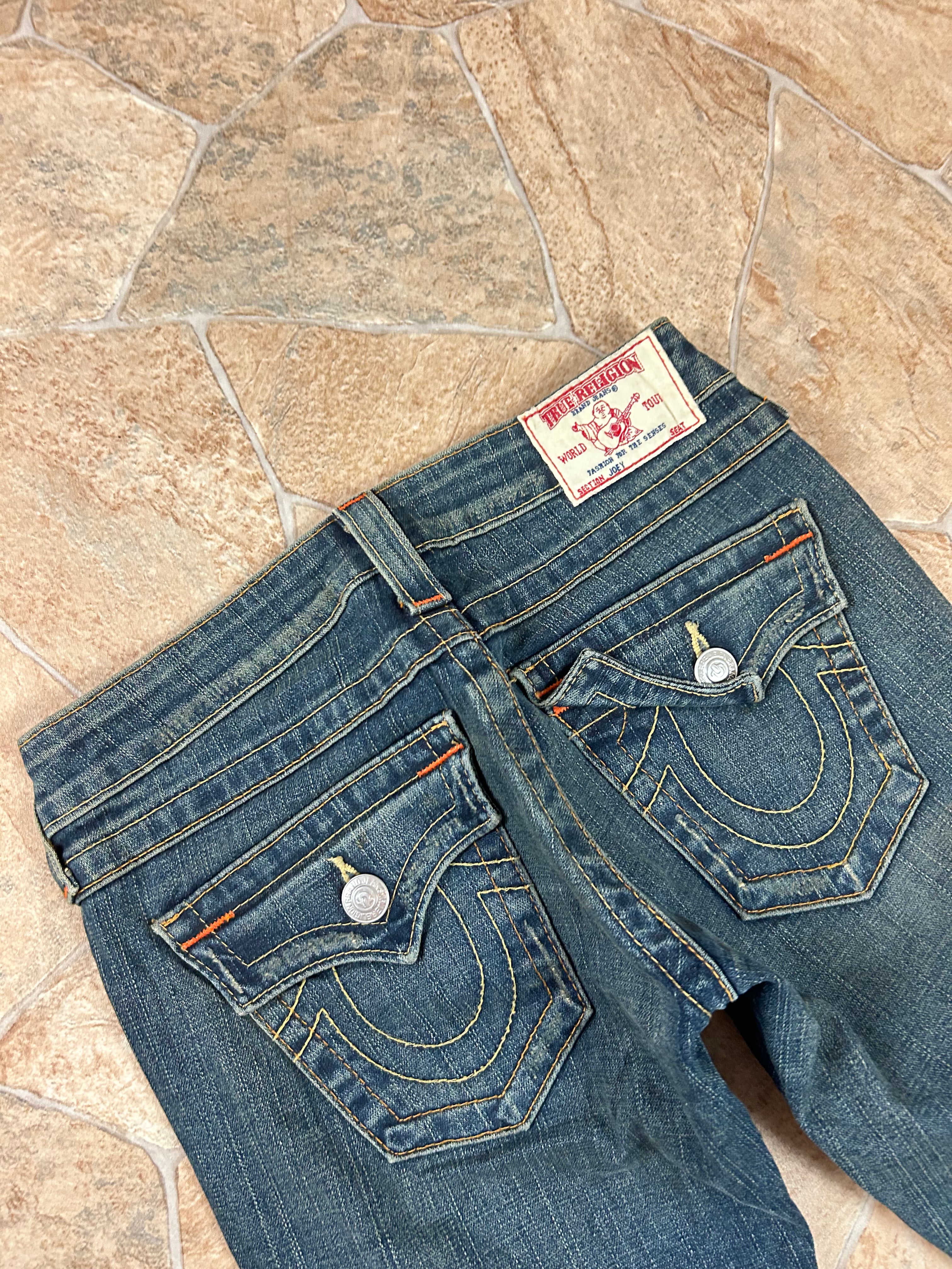 True Religion Vintage Flared Jeans Bootcut lowwaist Joey, XS
