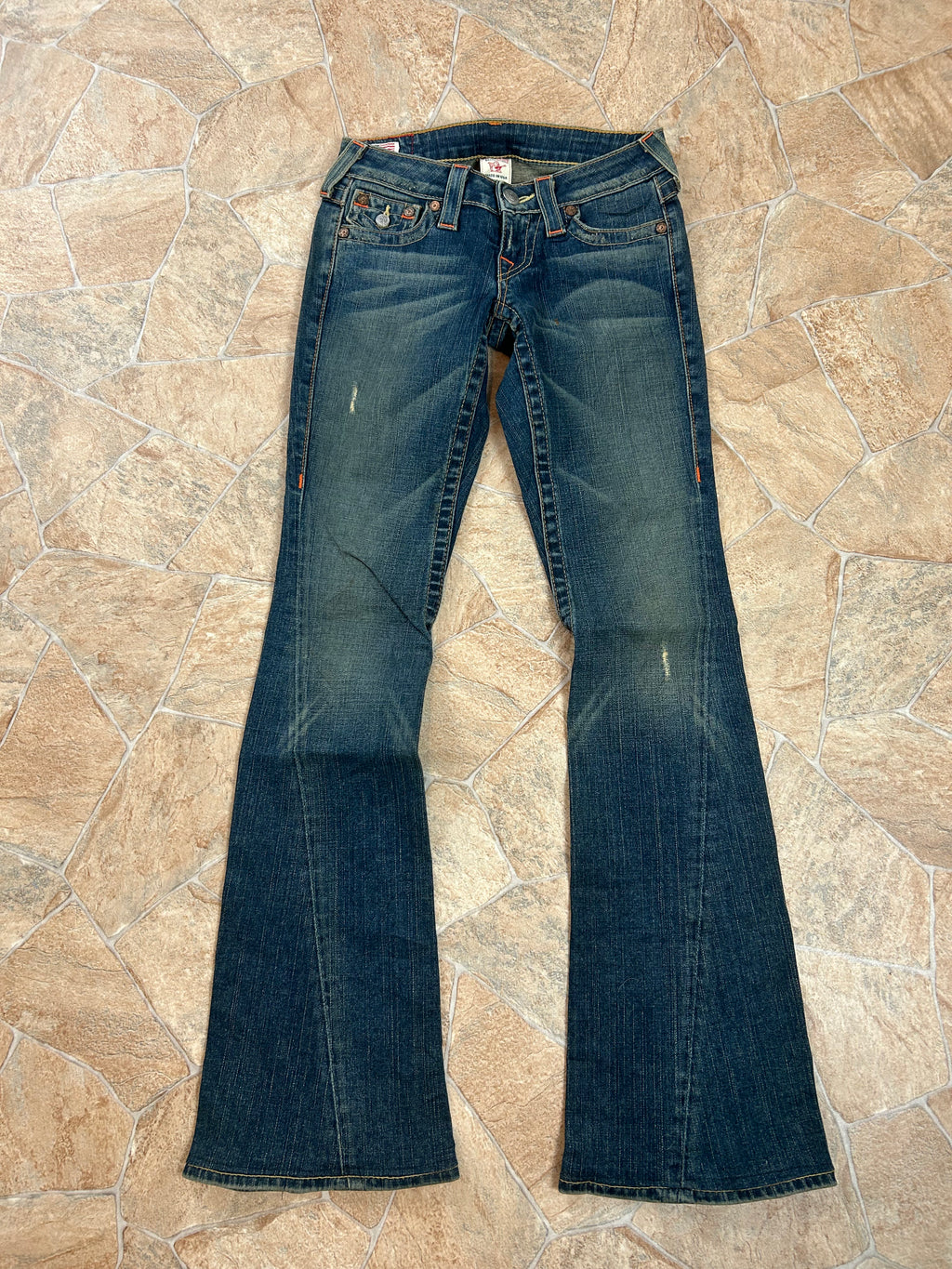 True Religion Vintage Flared Jeans Bootcut lowwaist Joey, XS