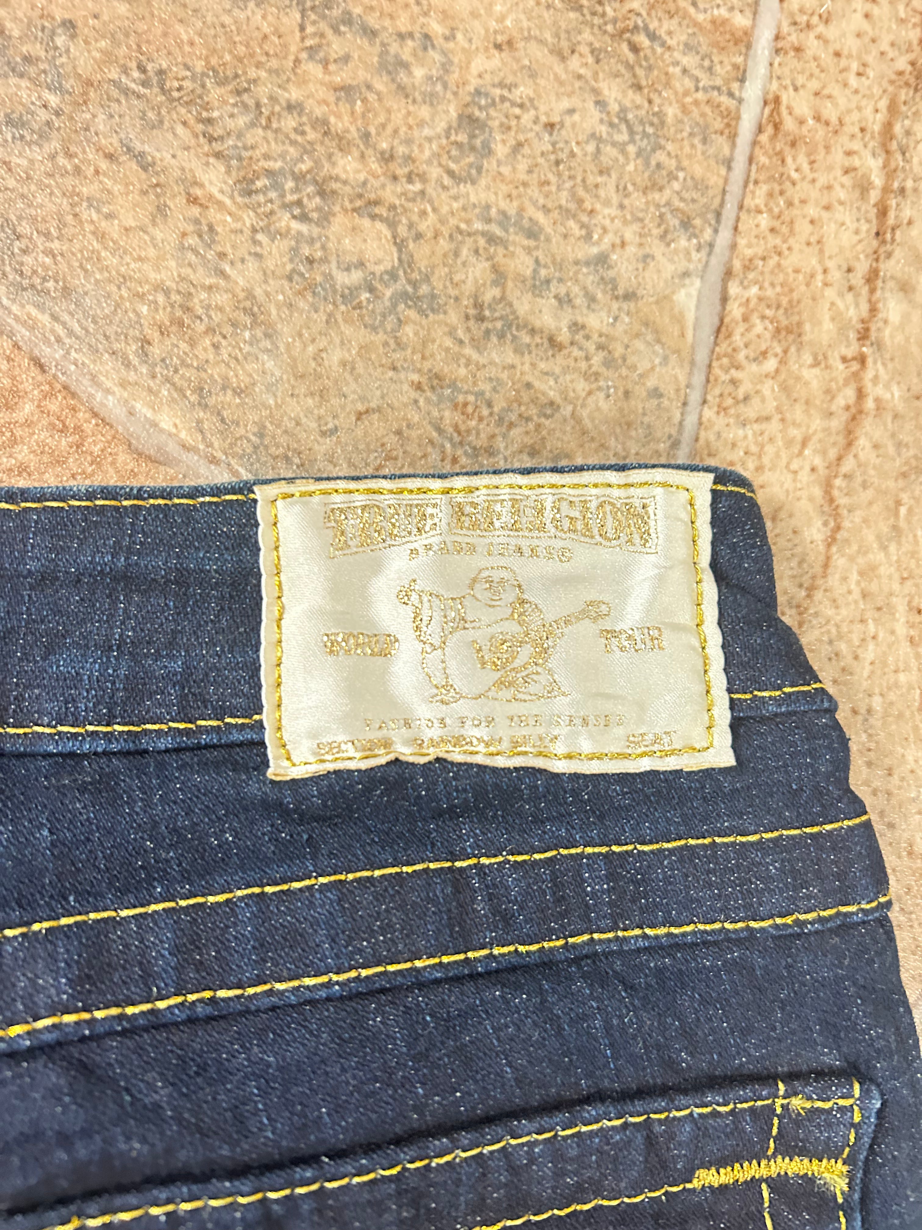 True Religion Vintage Straight Jeans lowwaist Bootcut Rainbow Billy, XS
