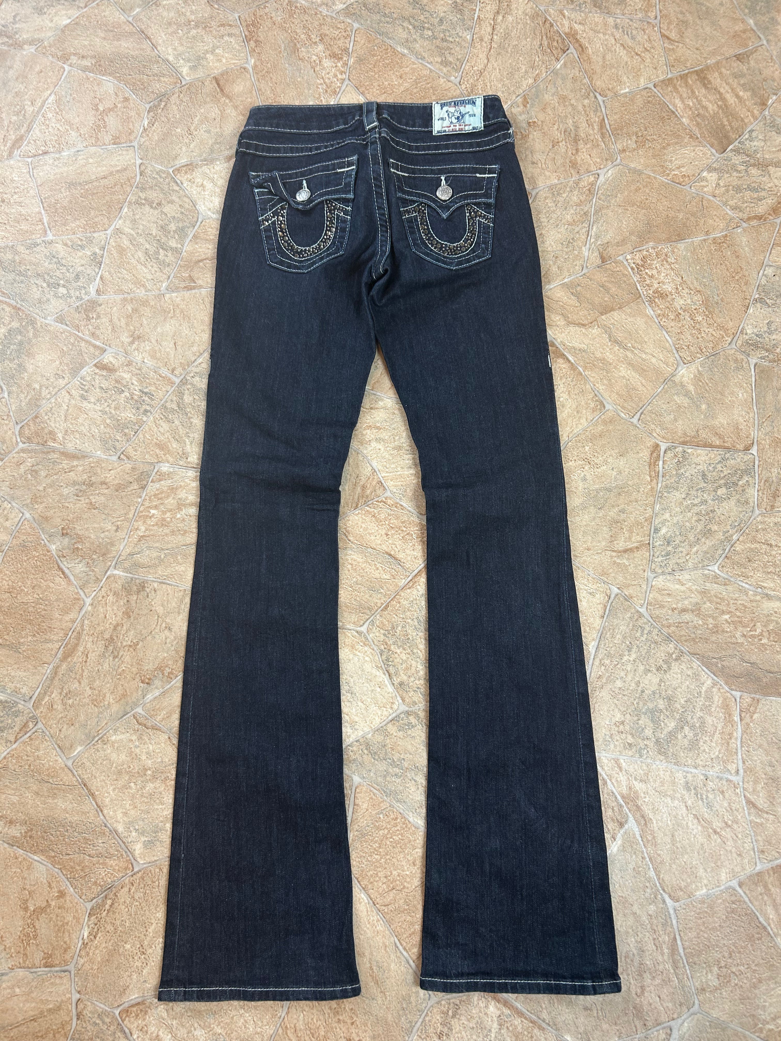 True Religion Vintage High-Rise Bootcut Jeans, XS