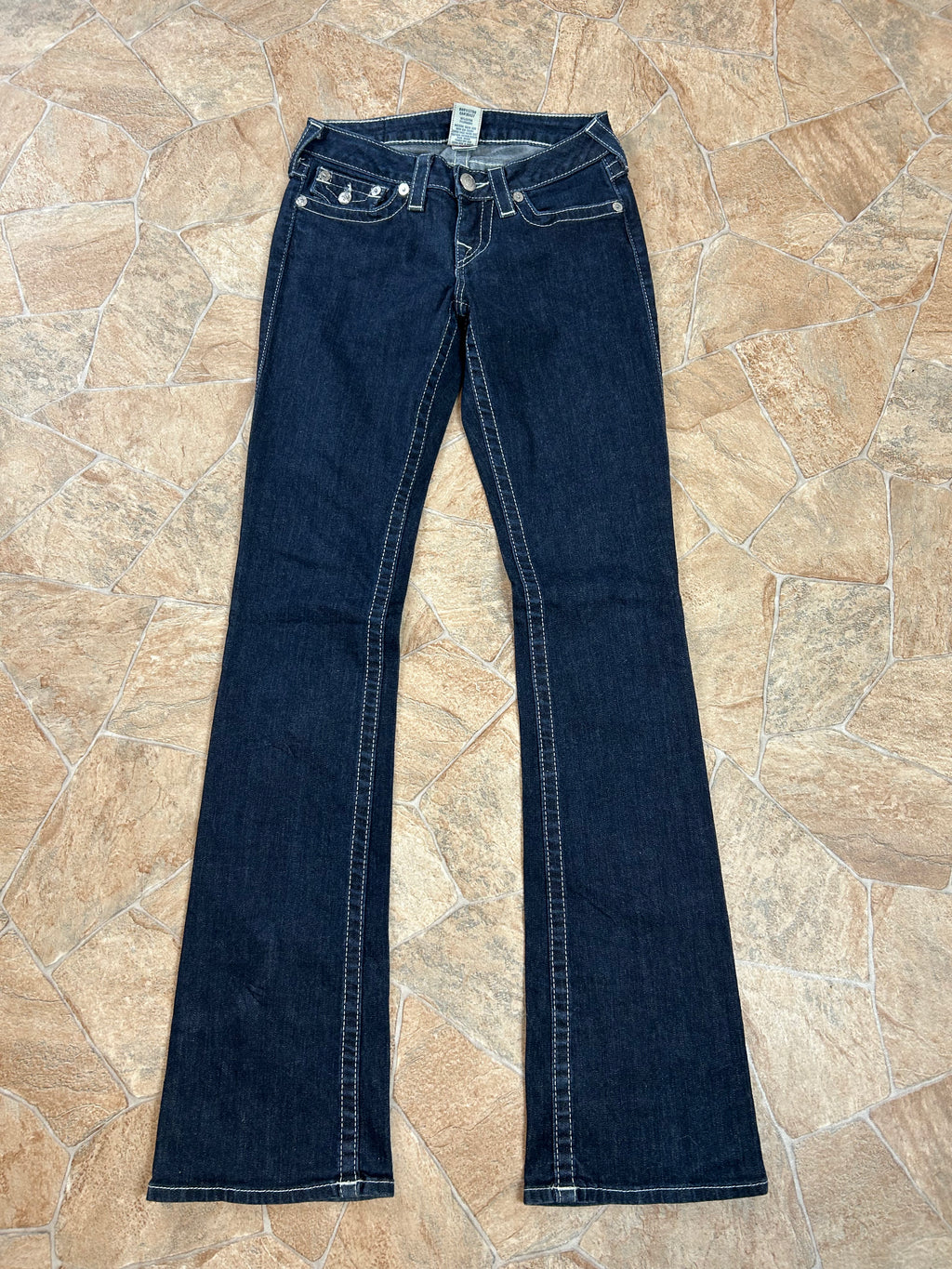 True Religion Vintage High-Rise Bootcut Jeans, XS