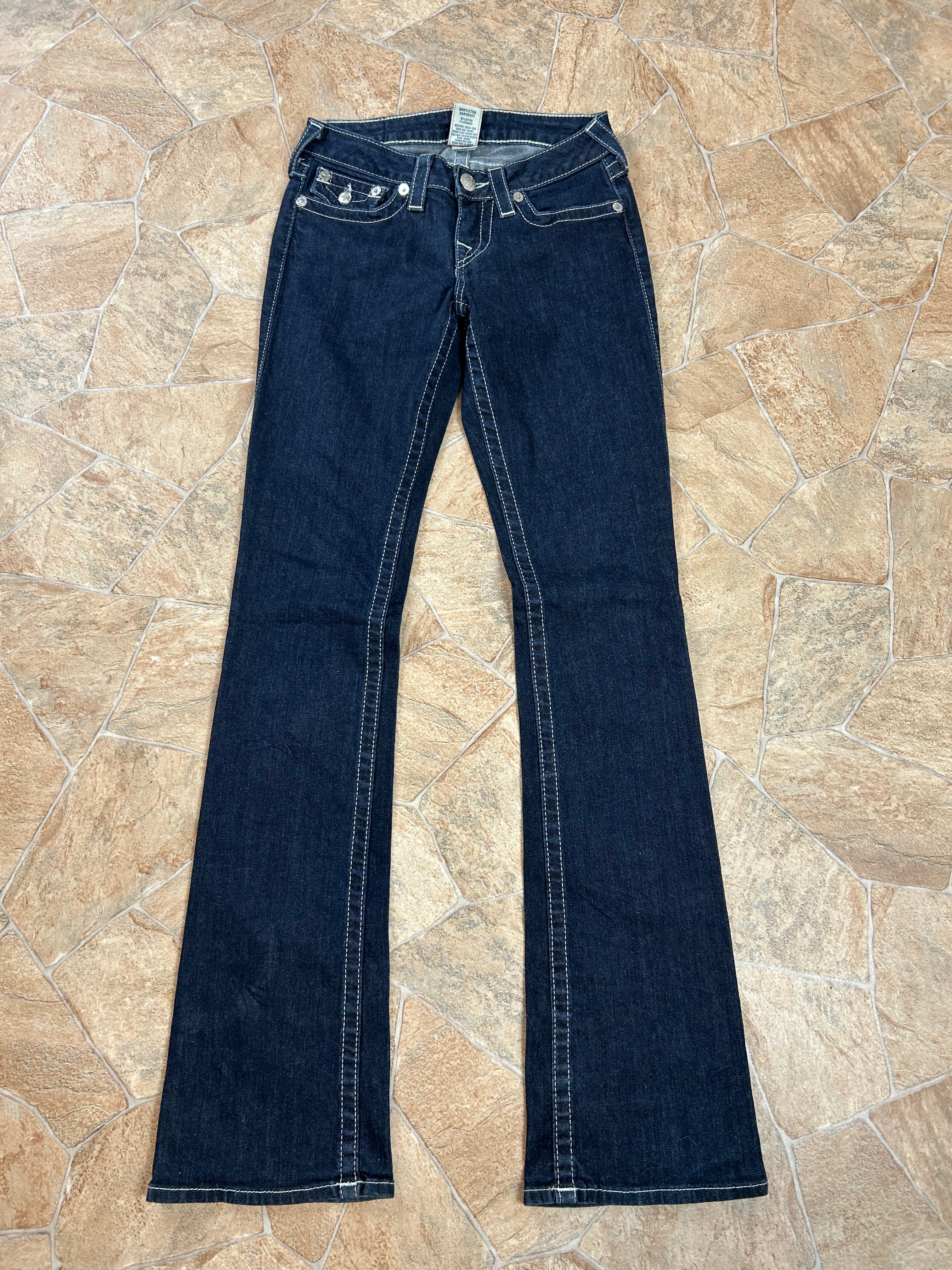 True Religion Vintage High-Rise Bootcut Jeans, XS