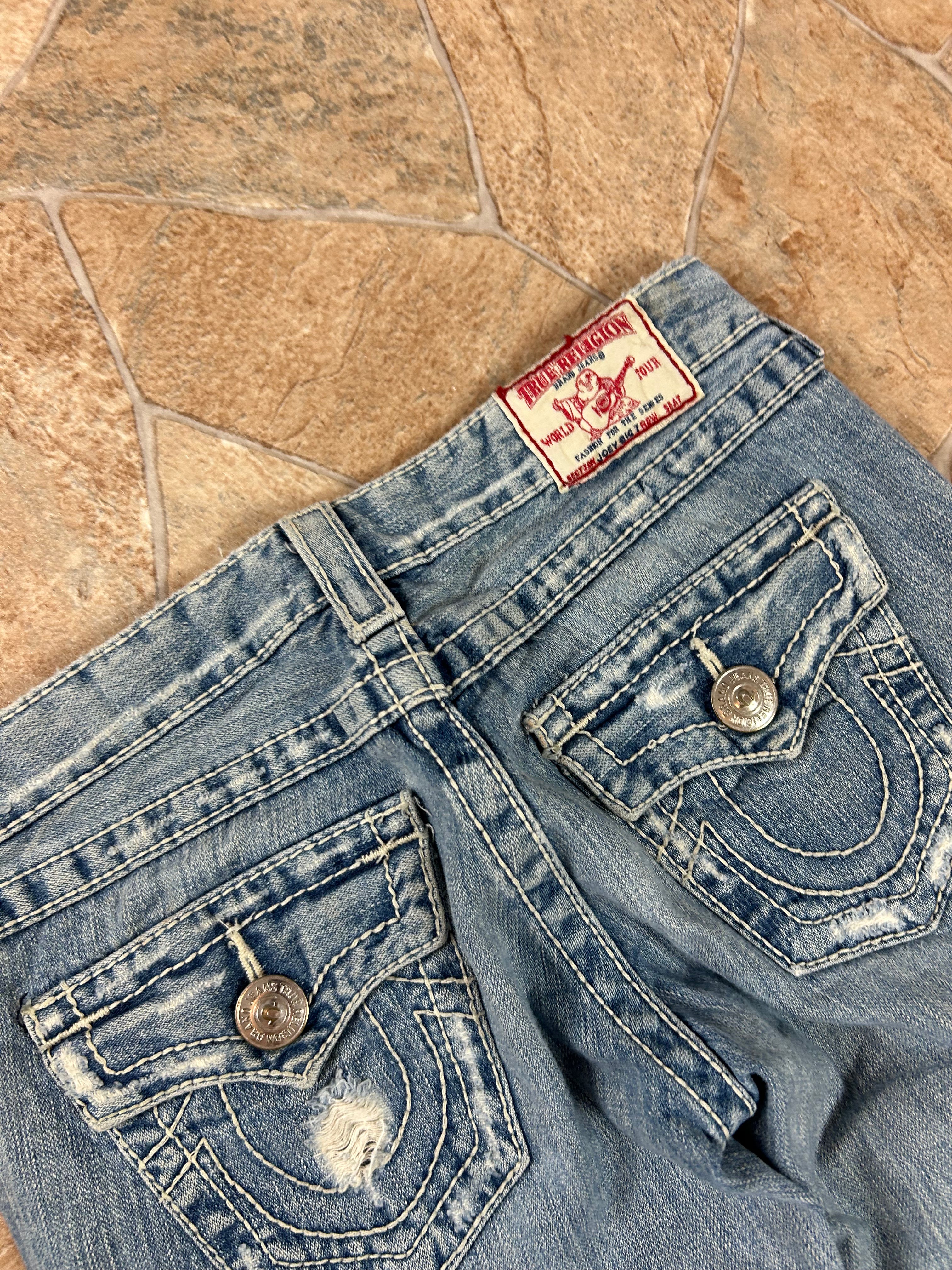 True Religion Vintage Flared Jeans Bootcut lowwaist Joey Big T, XS