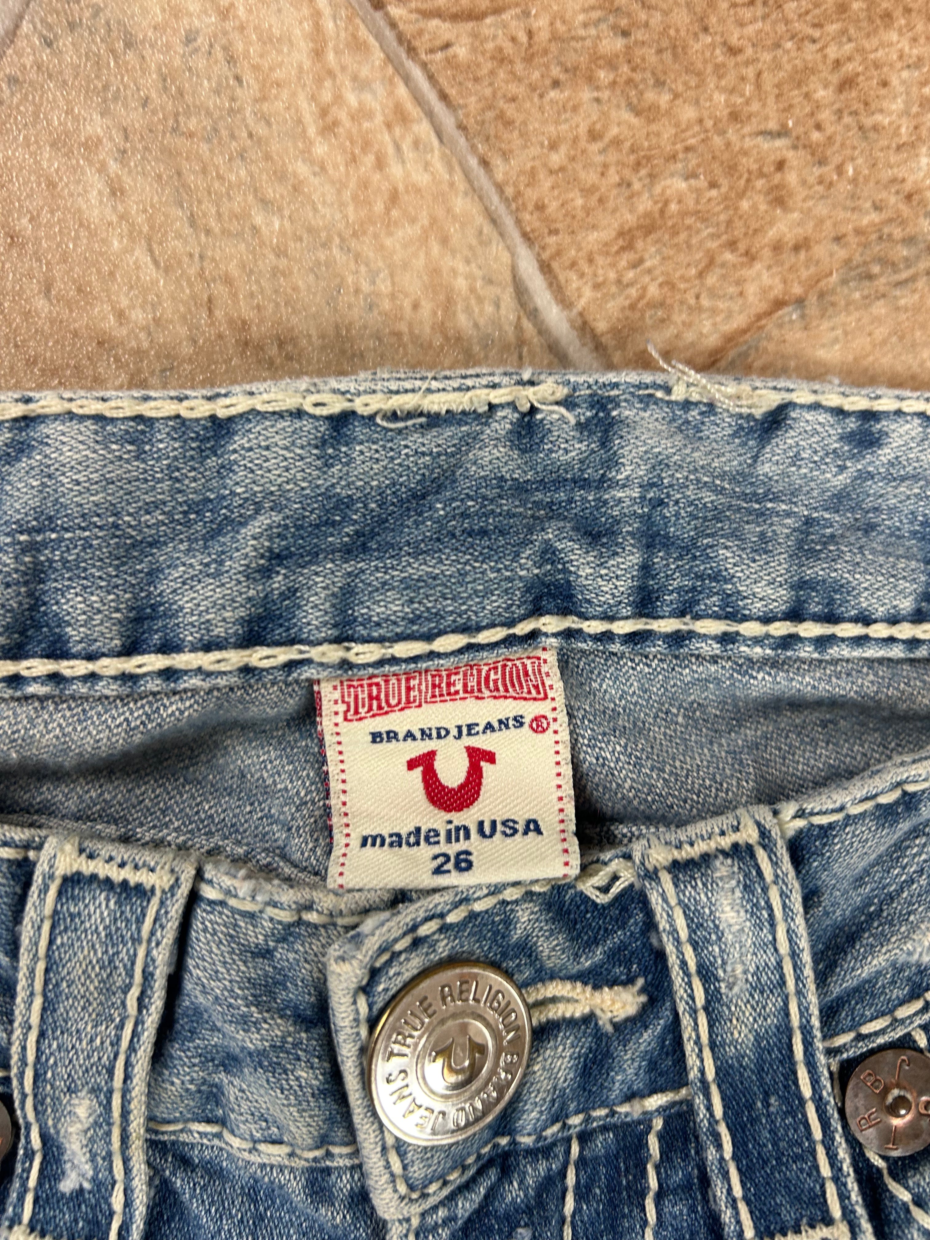 True Religion Vintage Flared Jeans Bootcut lowwaist Joey Big T, XS
