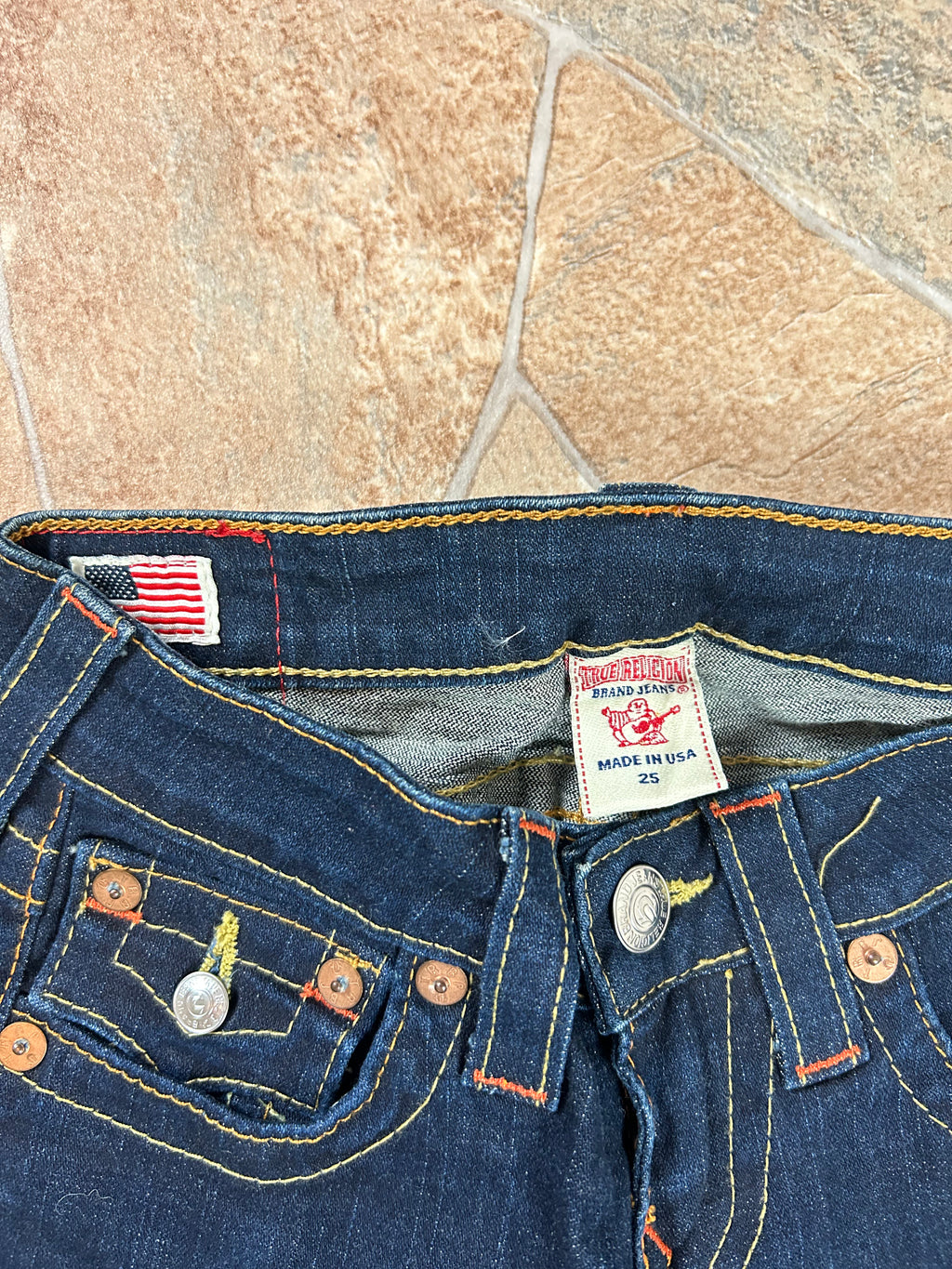 True Religion Vintage Straight Jeans Bootcut Billy, XXS
